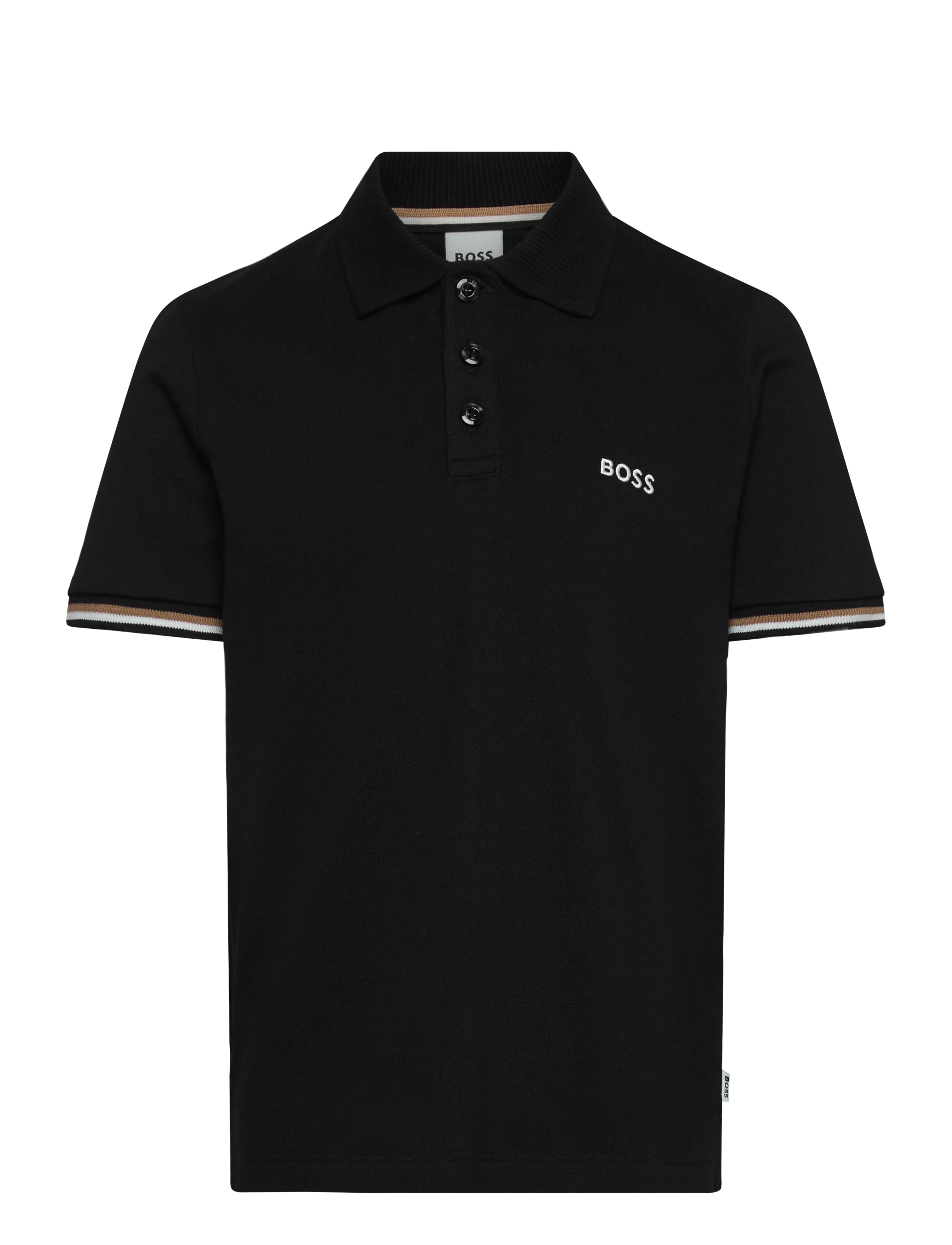 BOSS Kurz Sleeve Polo Schwarz - 128 - Kinder