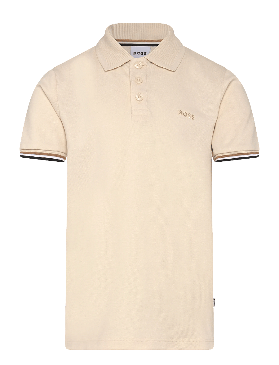 BOSS - SHORT SLEEVE POLO - kortærmede poloer - sand - 0