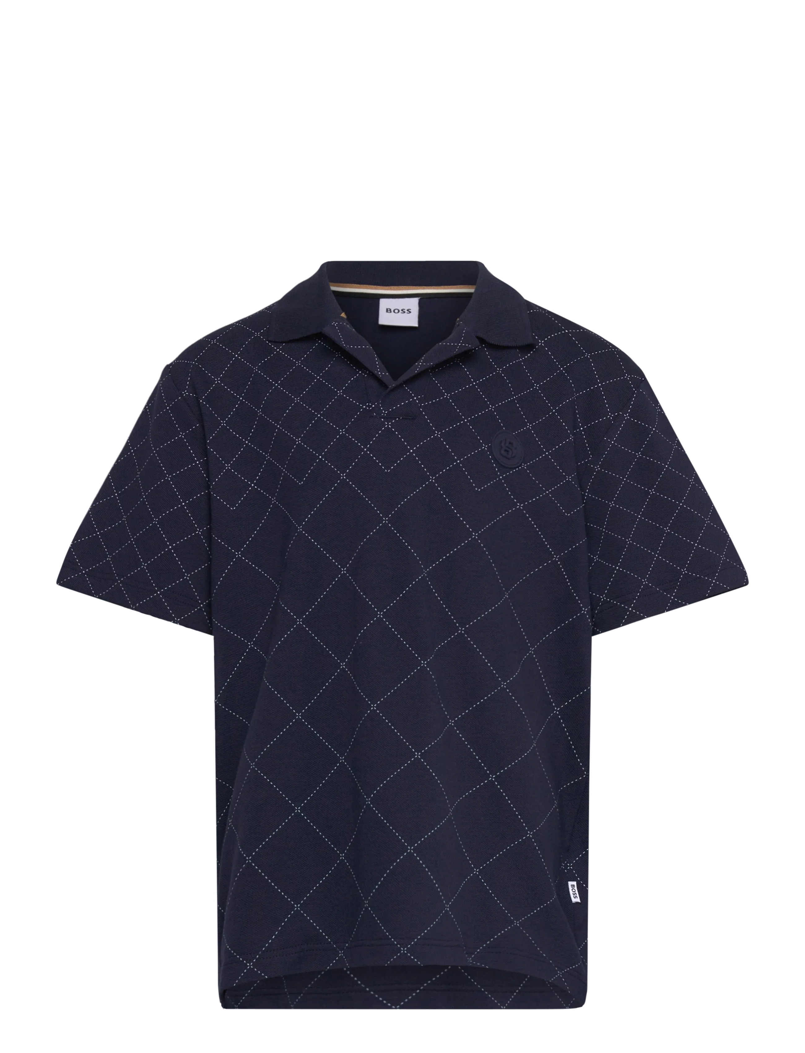 BOSS Short Sleeve Polo, 128, Polo Shirts, Marineblau - Short-sleeved Kinder