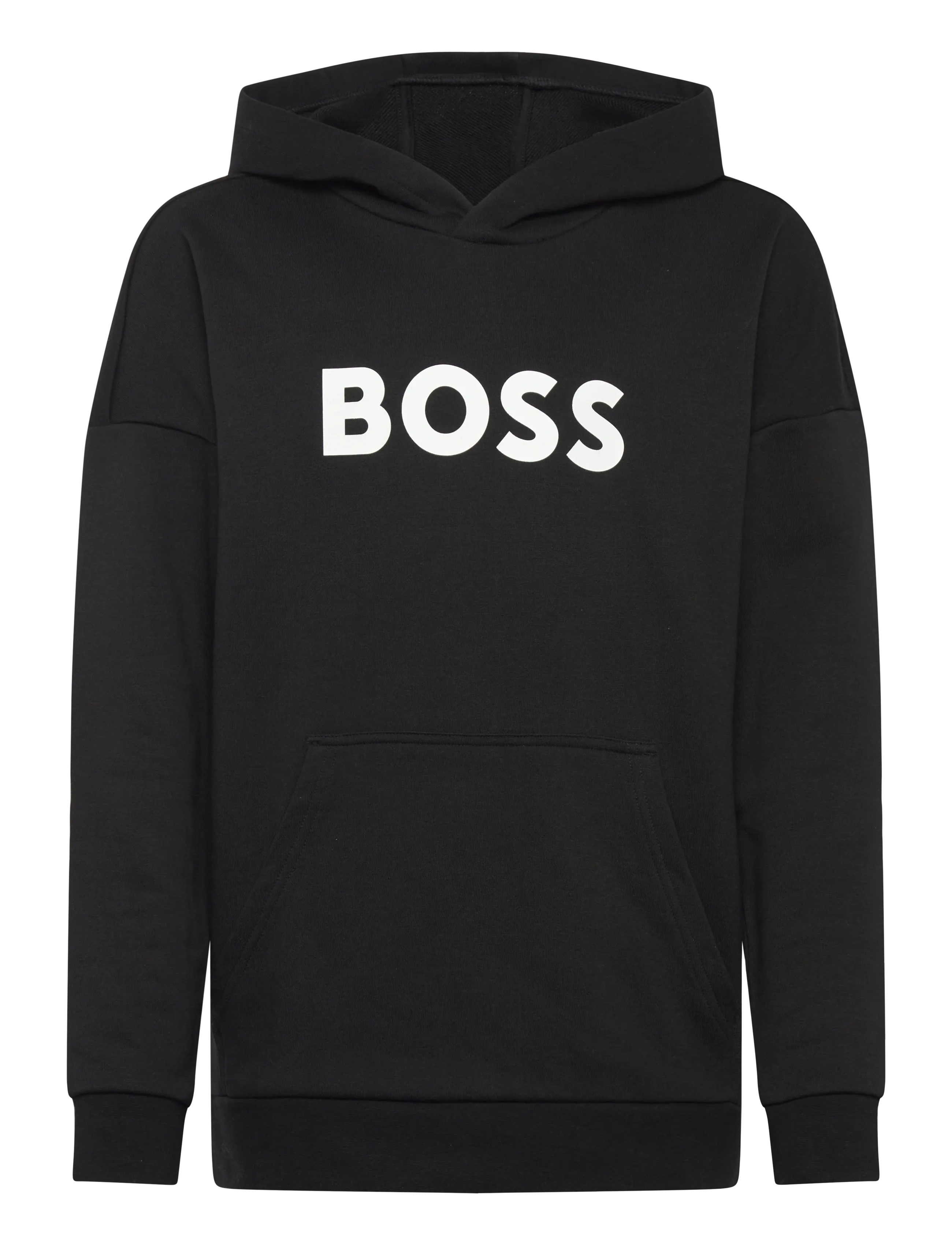 BOSS HOODED SWEATSHIRT - Barn 98-134 - BLACK / black