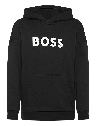 BOSS HOODED SWEATSHIRT - Kapuzenpullover - BLACK / black