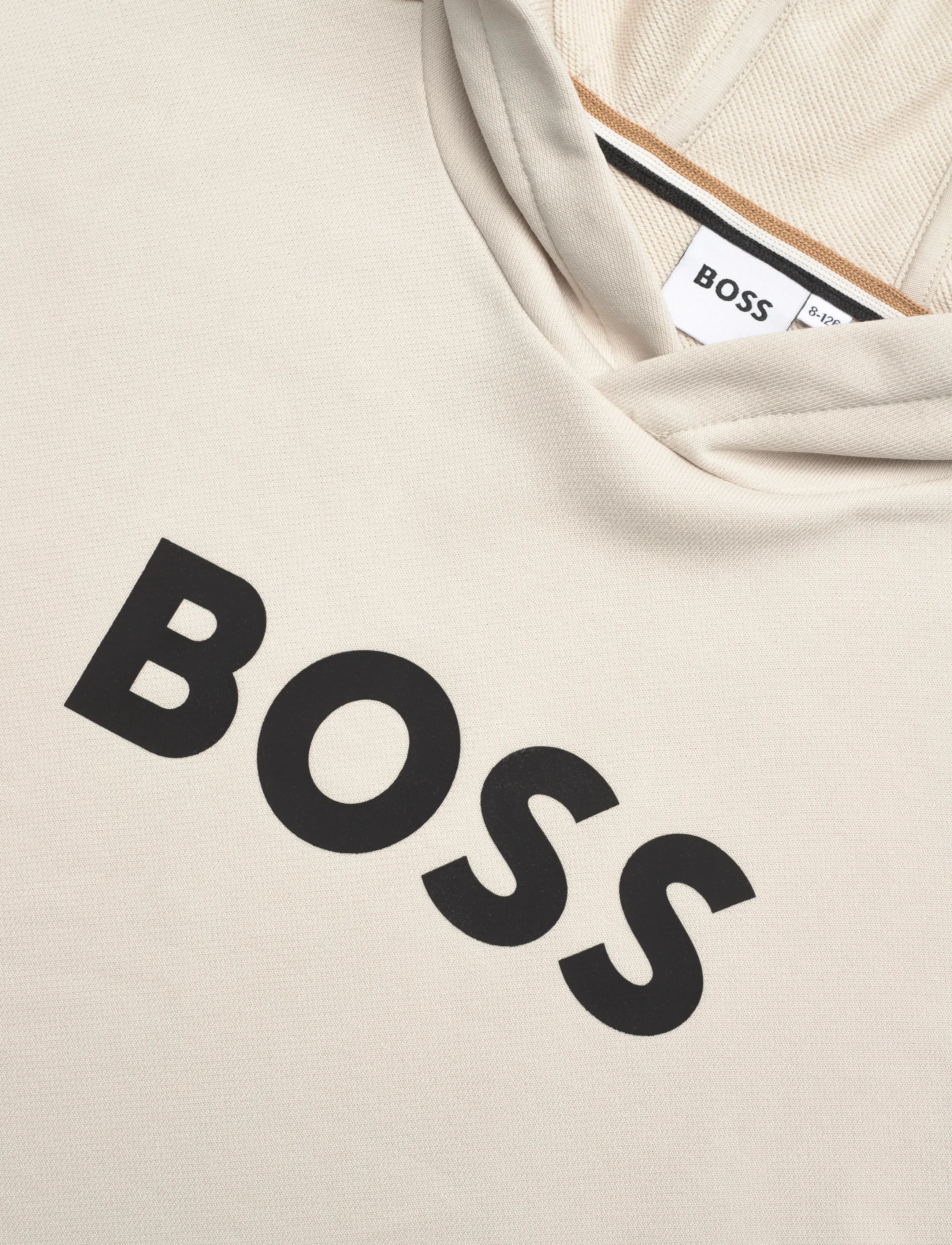 BOSS - HOODED SWEATSHIRT - huvtröjor - ivory - 2
