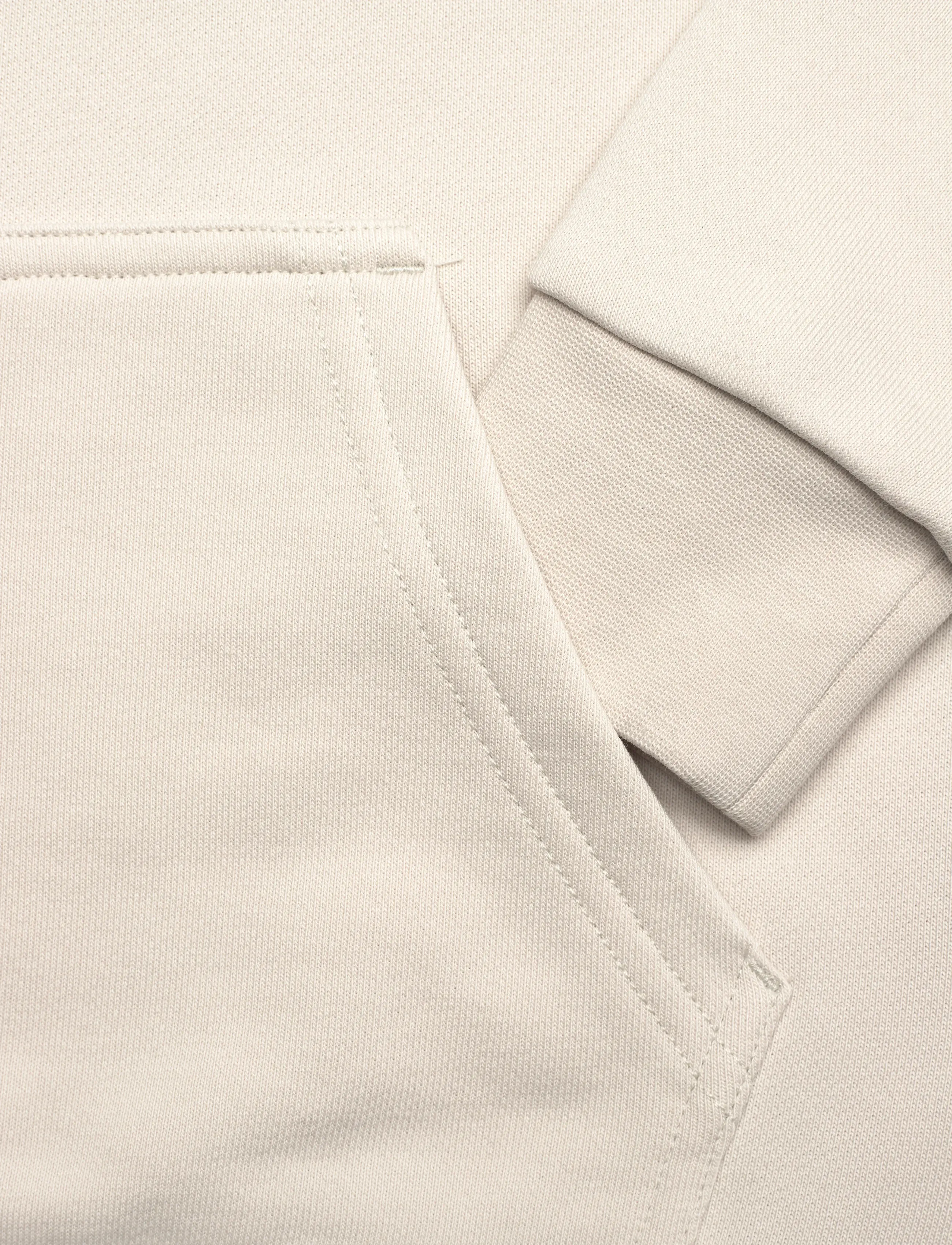 BOSS - HOODED SWEATSHIRT - huvtröjor - ivory - 3