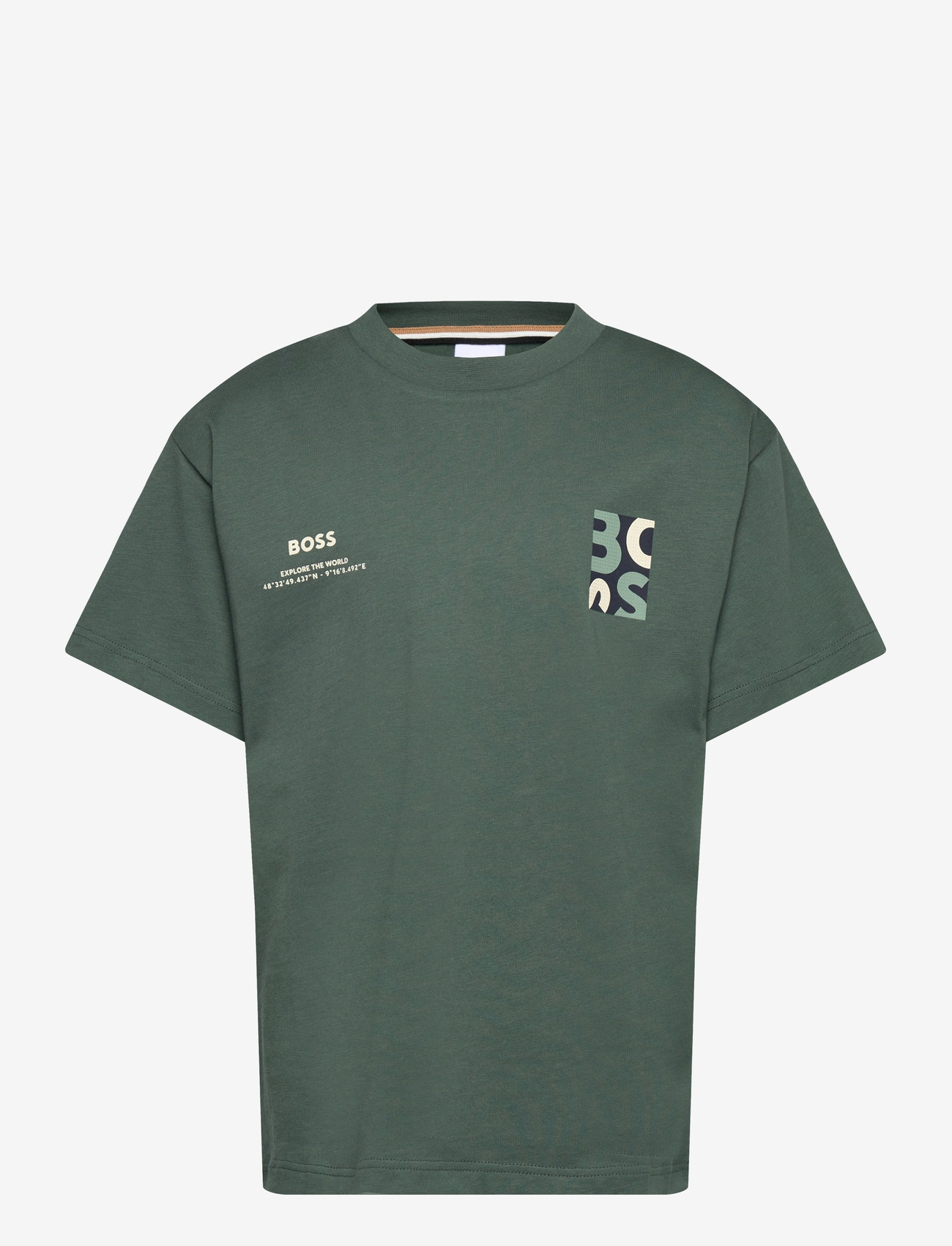 BOSS - SHORT SLEEVES TEE-SHIRT - kurzärmelige - stone pine - 0