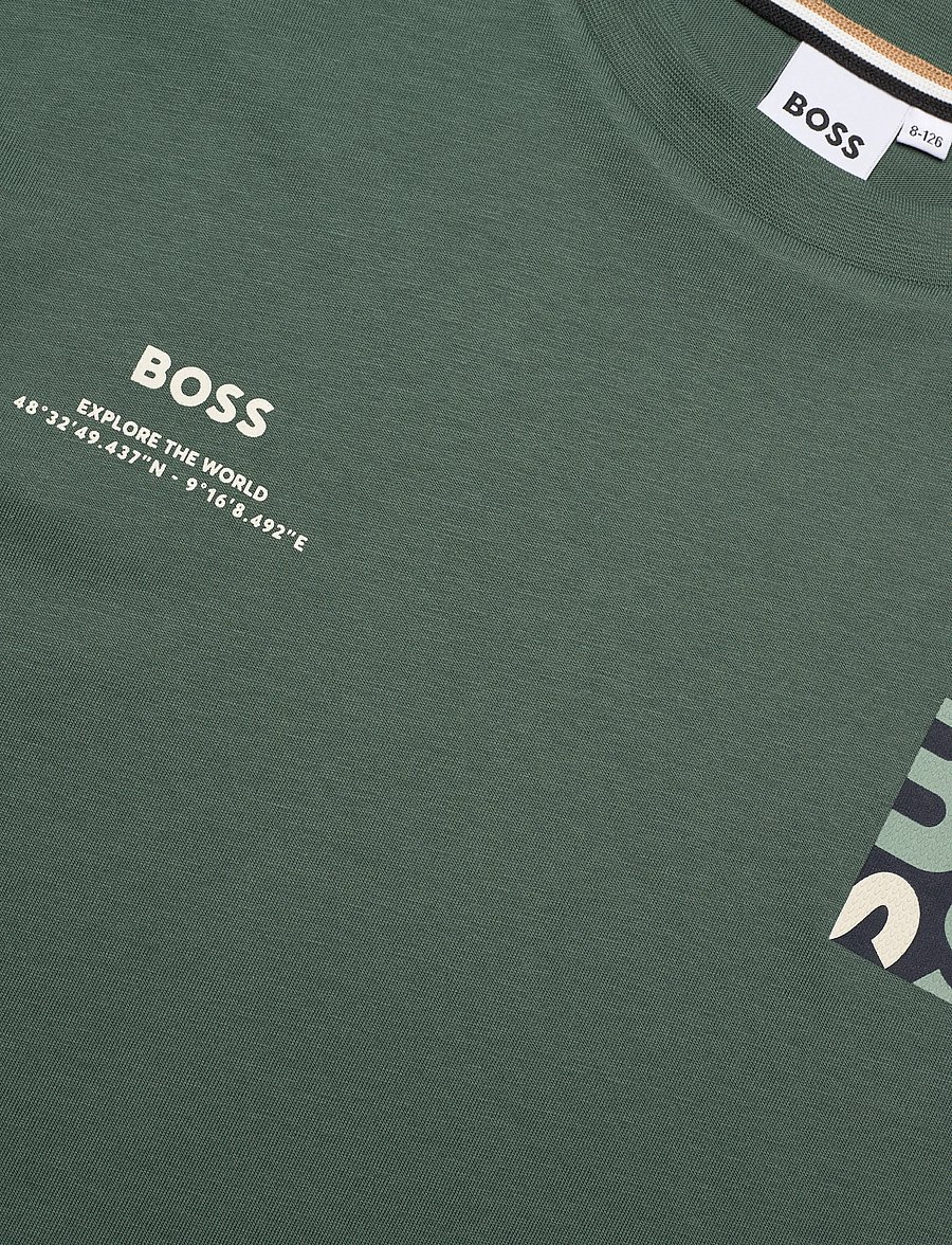 BOSS - SHORT SLEEVES TEE-SHIRT - lühikeste varrukatega t-särgid - stone pine - 2
