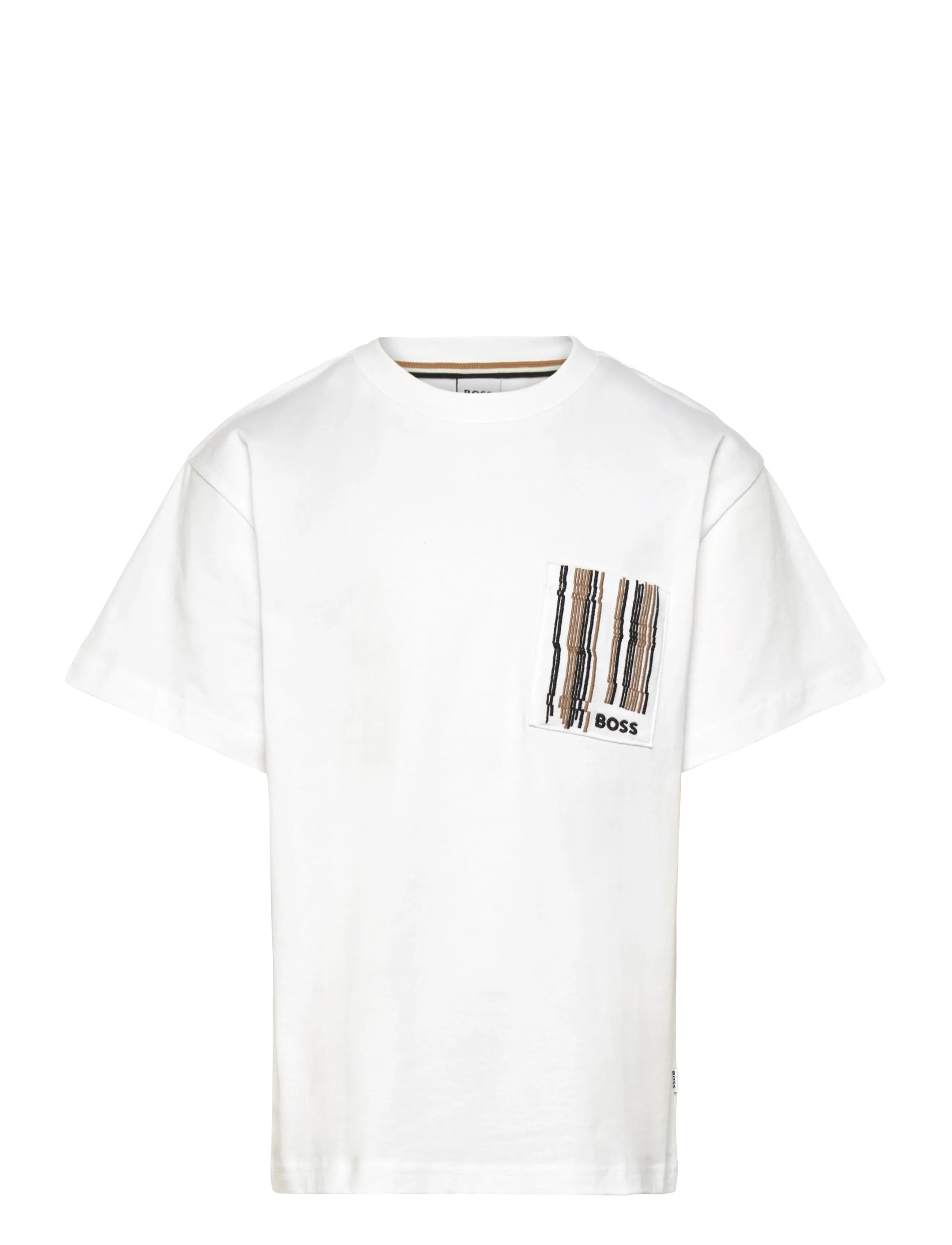 BOSS Short Sleeves Tee-Shirt, 114, T-shirts, Weiß - Short-sleeved, Kinder