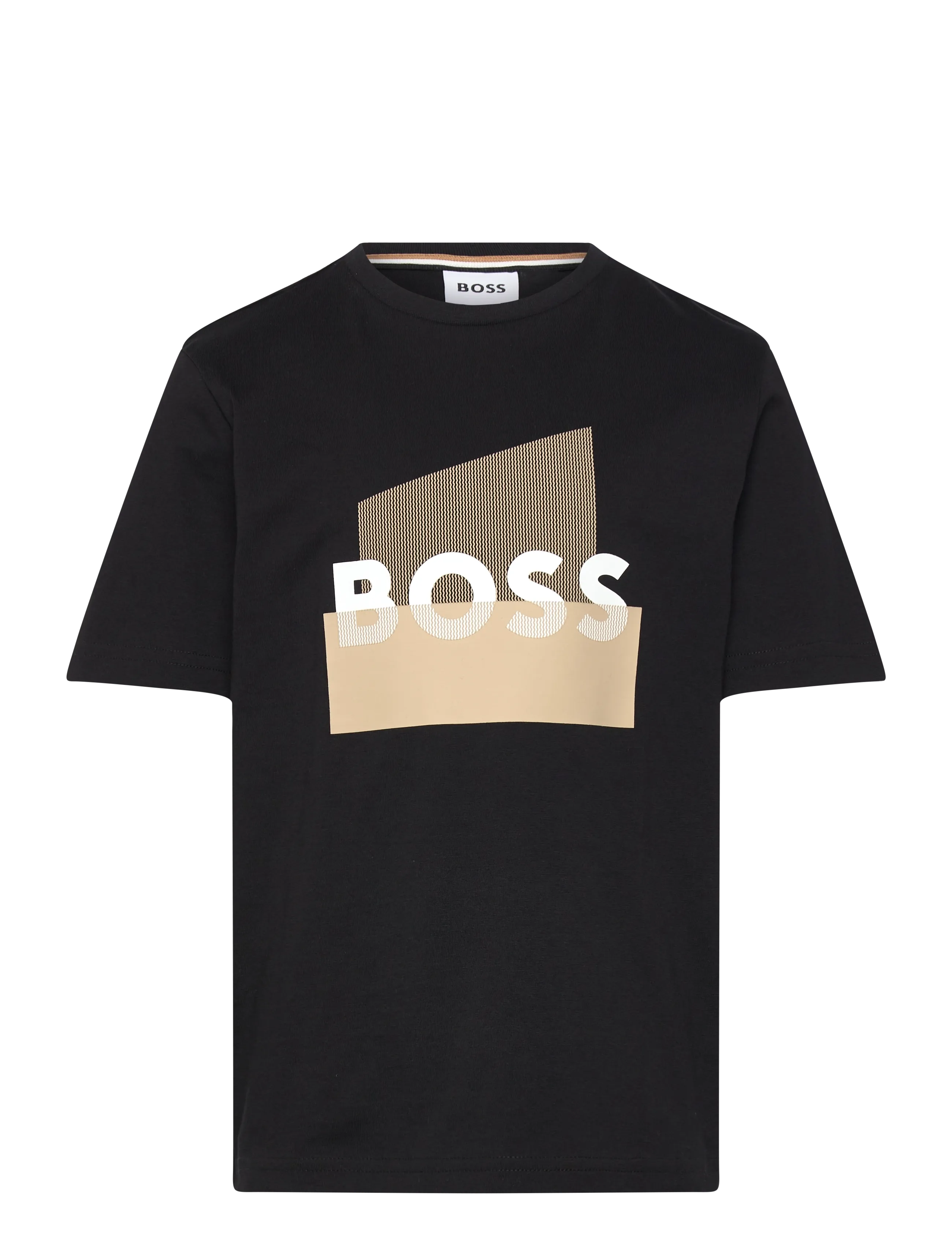 BOSS Short Sleeves Tee-Shirt, 110, Black, T-Shirts > Kortærmede, Børn