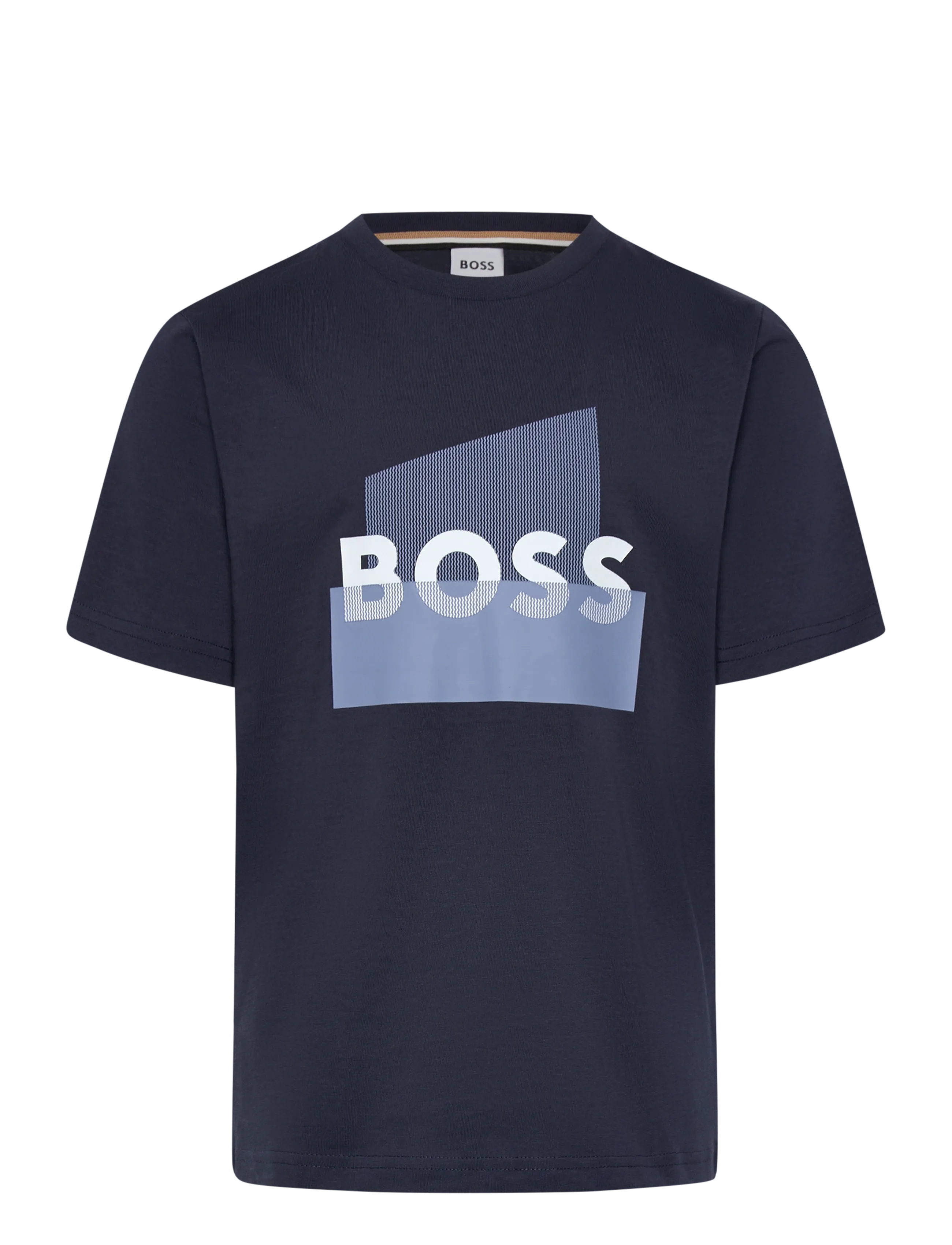 BOSS SHORT SLEEVES TEE-SHIRT - Toppar & T-shirts - NAVY / navy