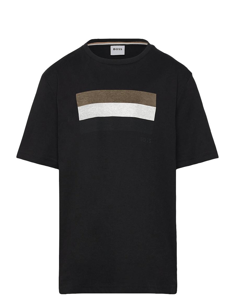 BOSS - SHORT SLEEVES TEE-SHIRT - kortærmede t-shirts - black - 0