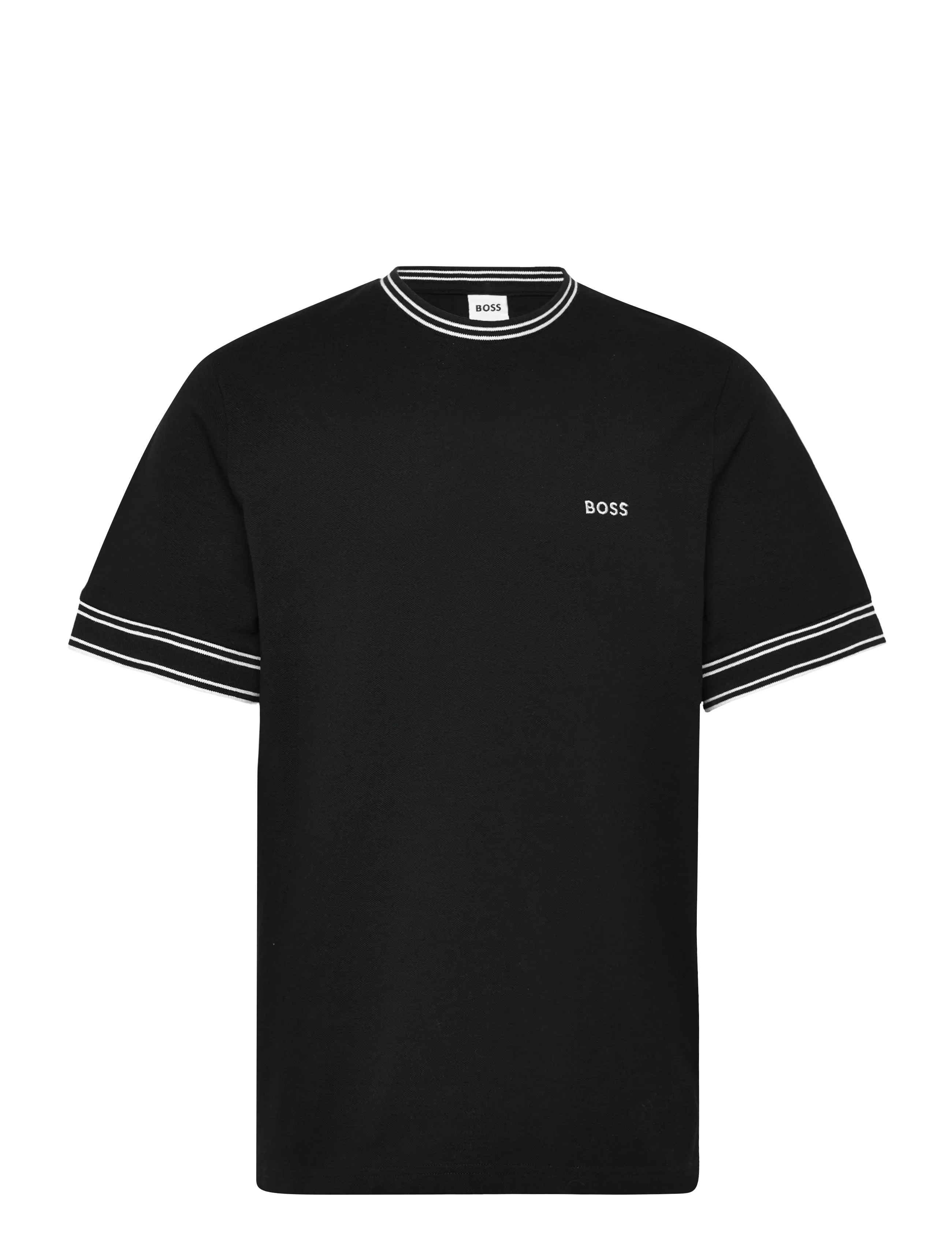 BOSS SHORT SLEEVES TEE-SHIRT - Uus - BLACK / black