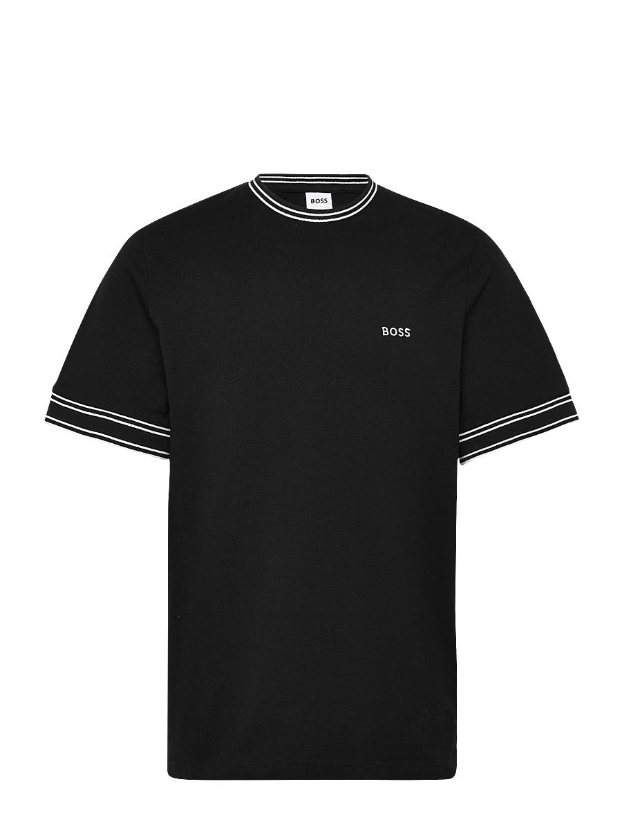 BOSS - SHORT SLEEVES TEE-SHIRT - lühikeste varrukatega t-särgid - black - 0