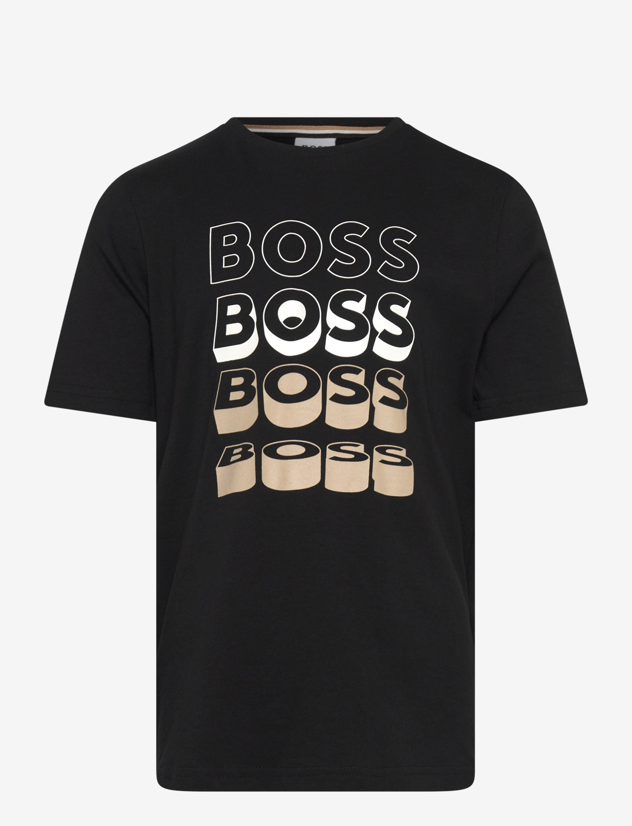 BOSS - SHORT SLEEVES TEE-SHIRT - lühikeste varrukatega t-särgid - black - 0