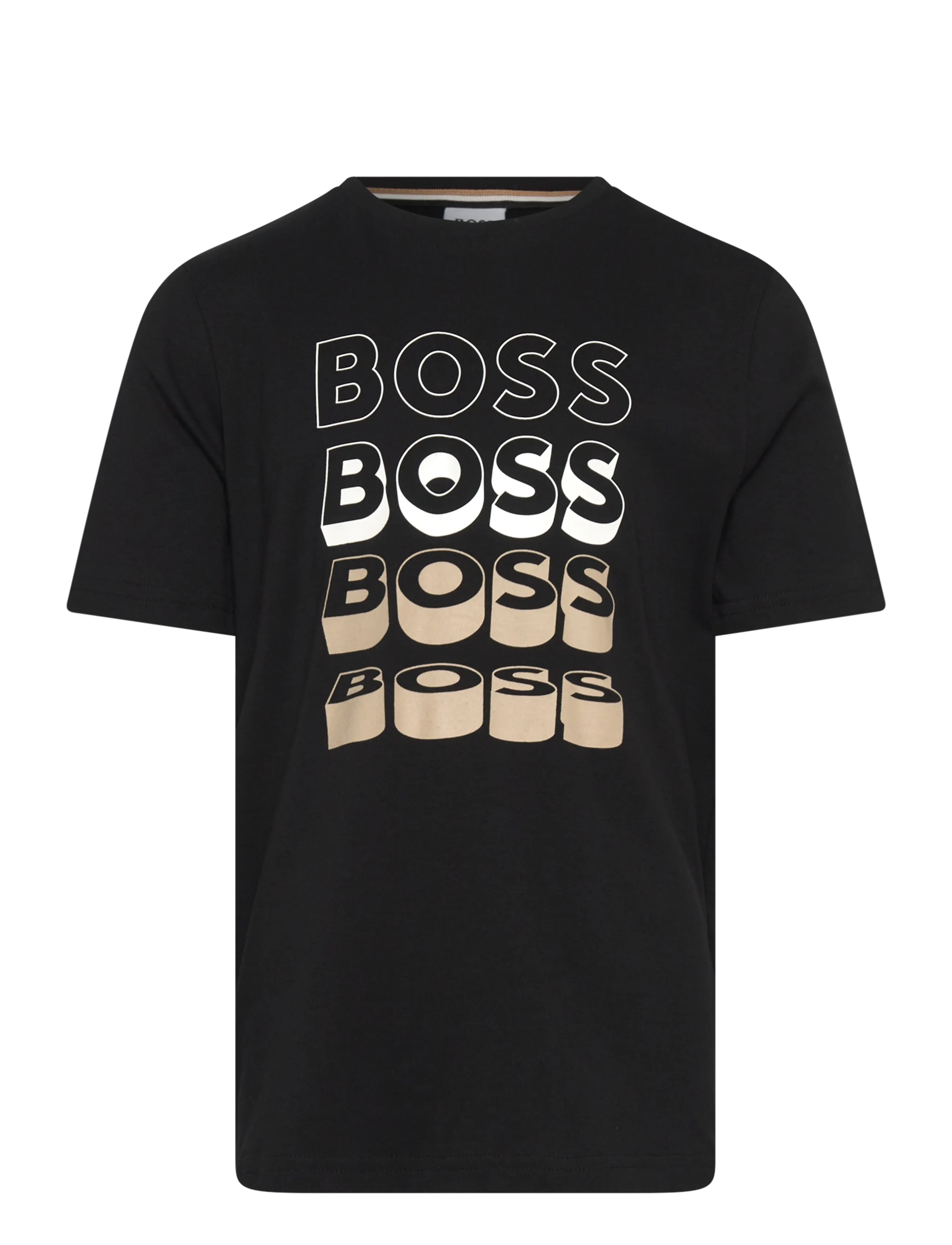 BOSS SHORT SLEEVES TEE-SHIRT - Uus - BLACK / black