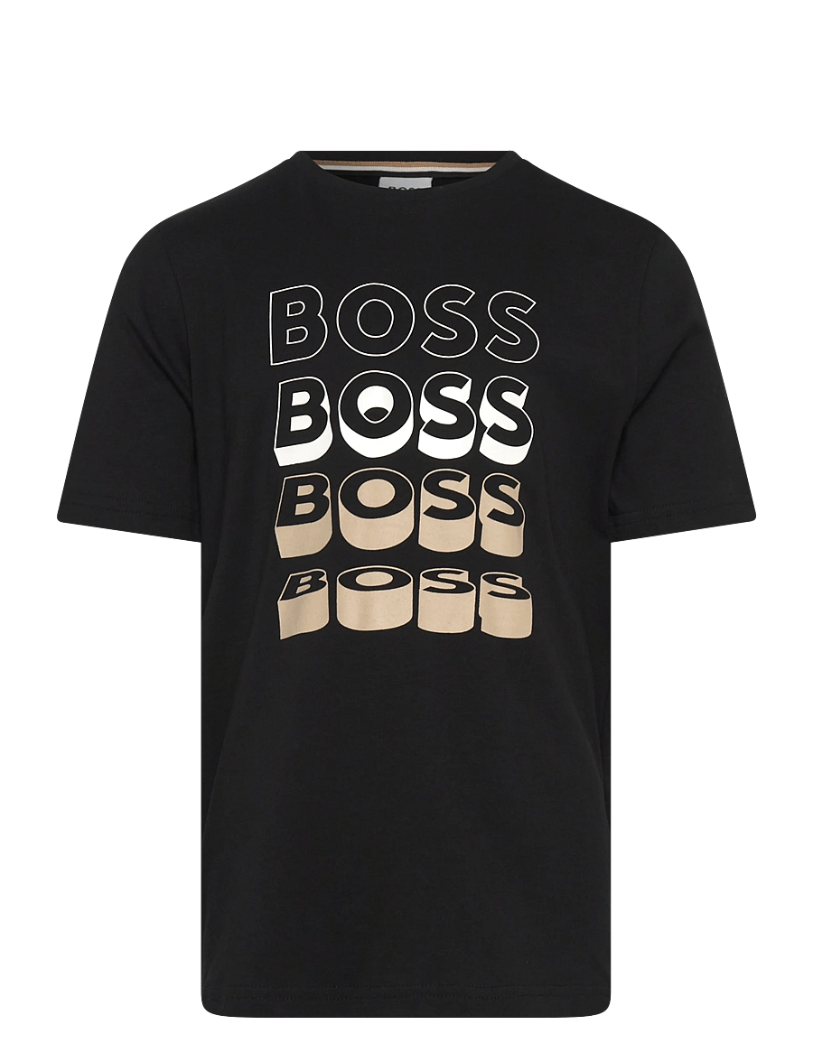 BOSS - SHORT SLEEVES TEE-SHIRT - lühikeste varrukatega t-särgid - black - 0