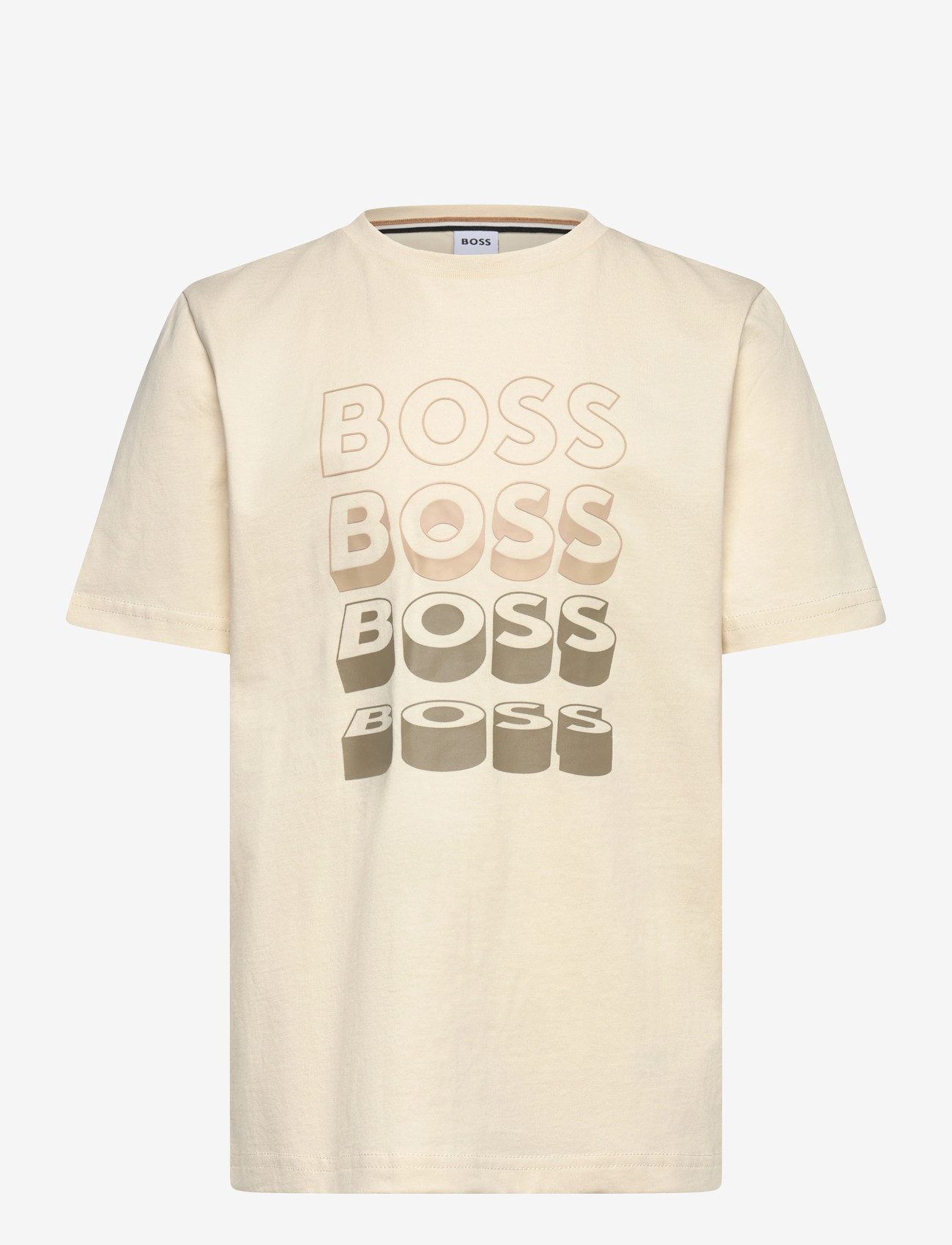 BOSS - SHORT SLEEVES TEE-SHIRT - kortærmede t-shirts - sand - 0