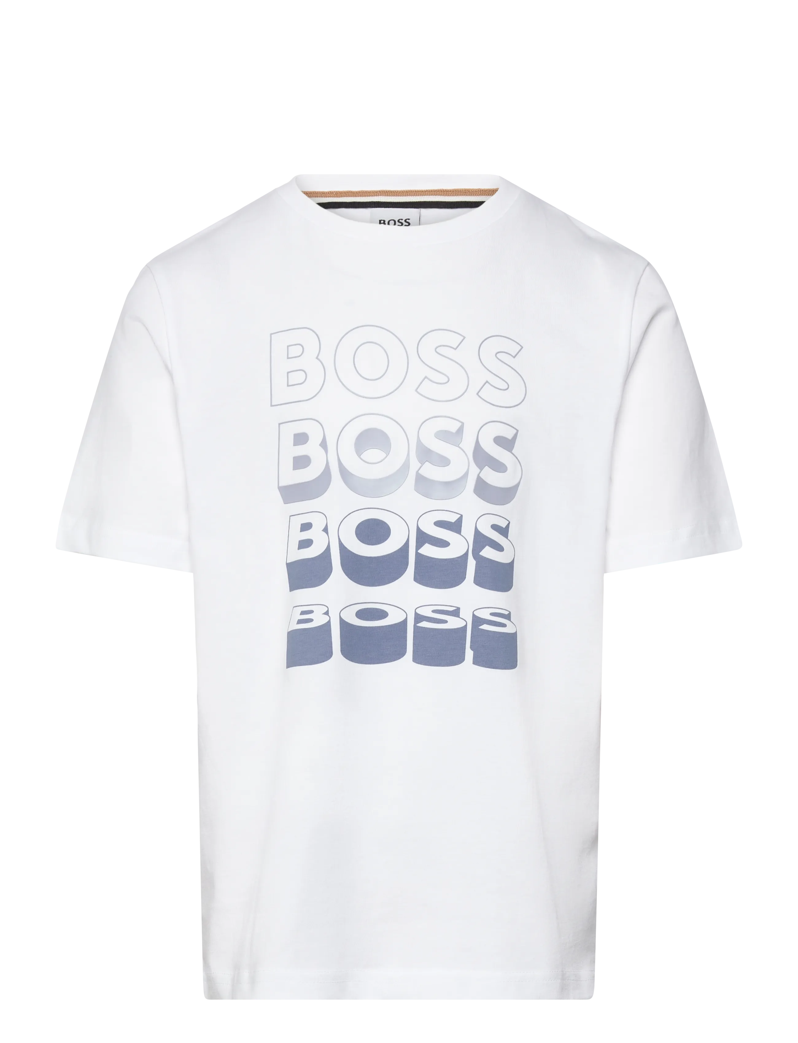 BOSS Short Sleeves Tee-Shirt, 104, T-shirts, Weiß - Short-sleeved, Kinder