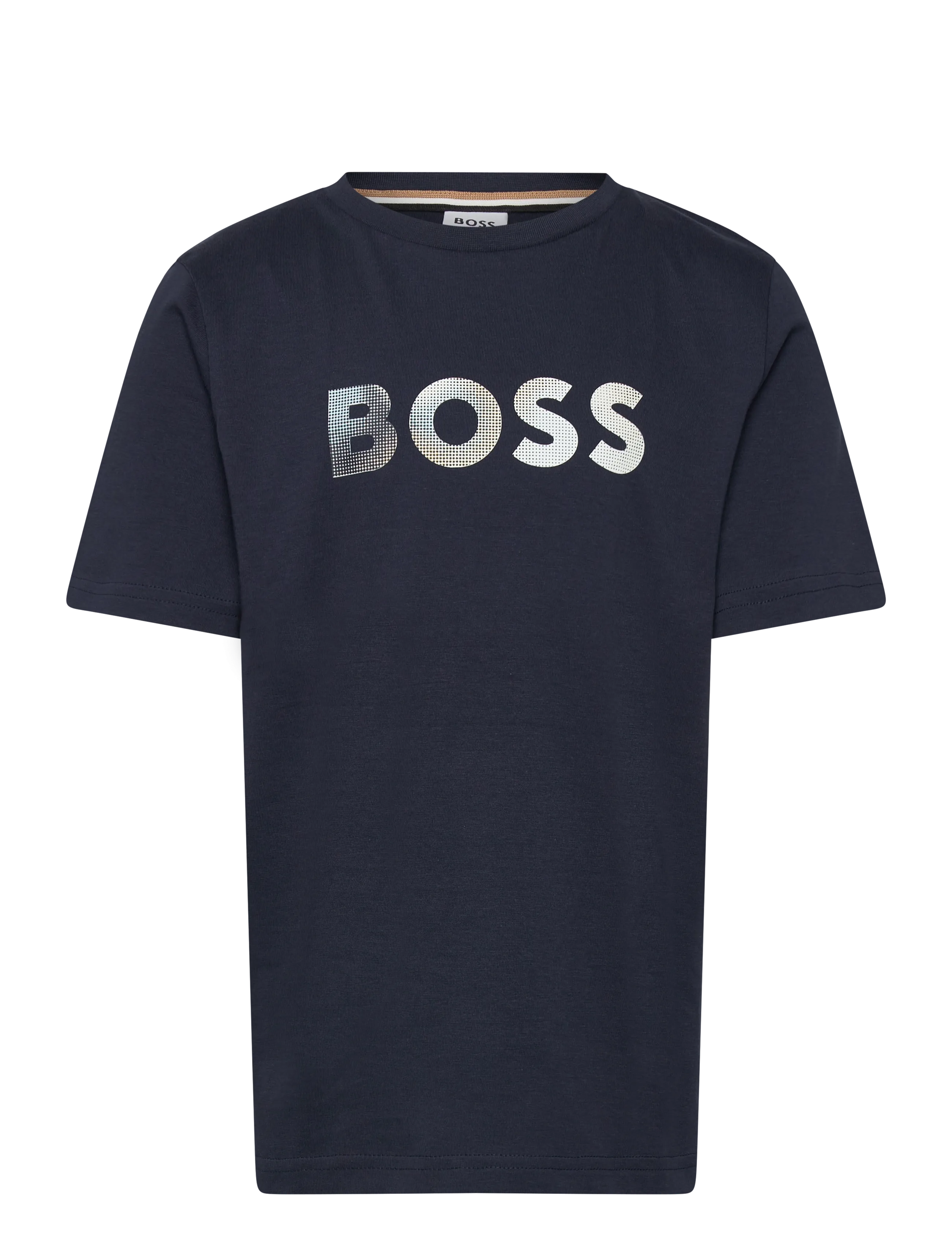 BOSS Short Sleeves Tee-Shirt, 128, T-shirts, Marineblau - Short-sleeved, Kinder