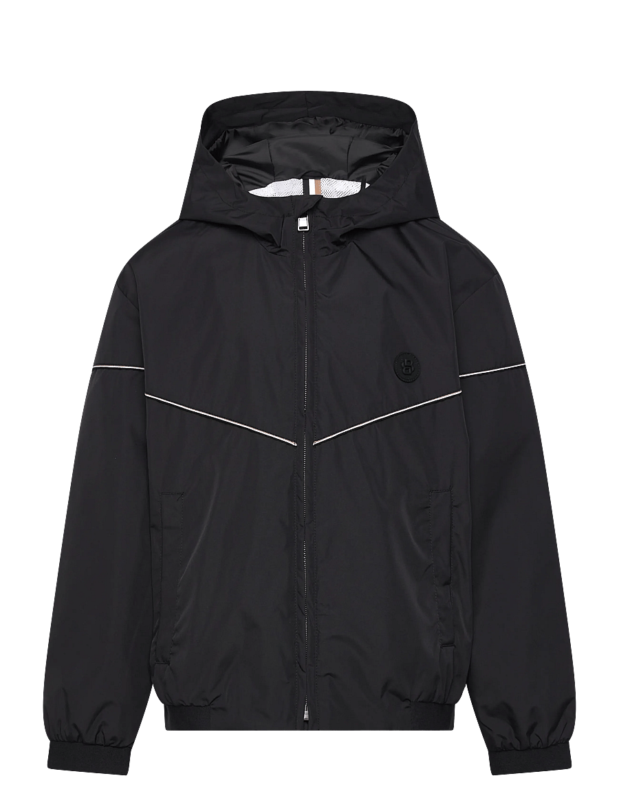 BOSS - HOODED JACKET - windjacken - black - 0