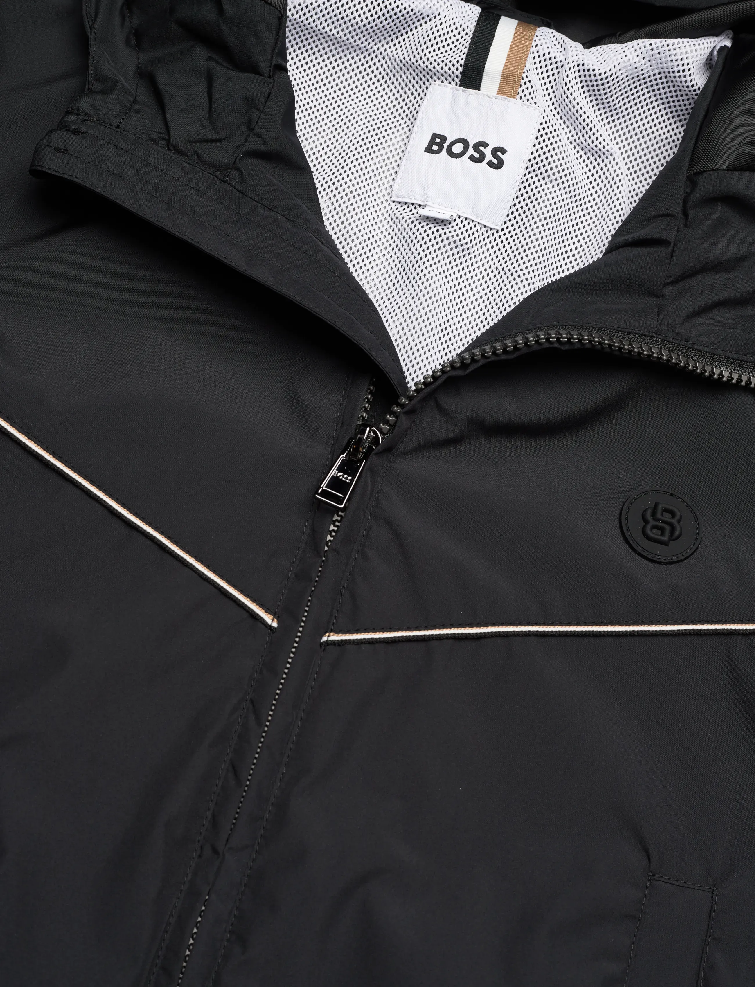 BOSS - HOODED JACKET - vindjackor - black - 2