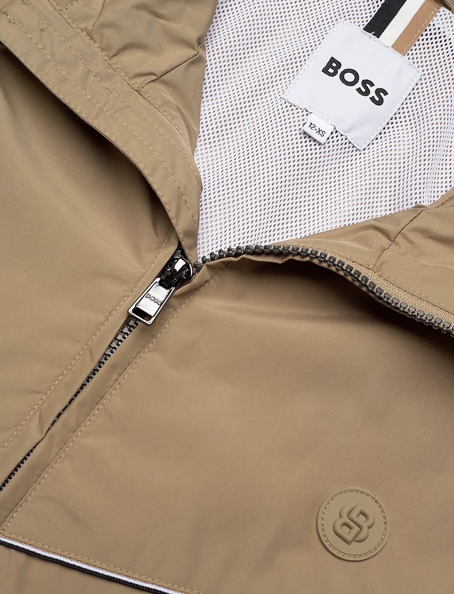 BOSS - HOODED JACKET - windjacken - dark stone - 2