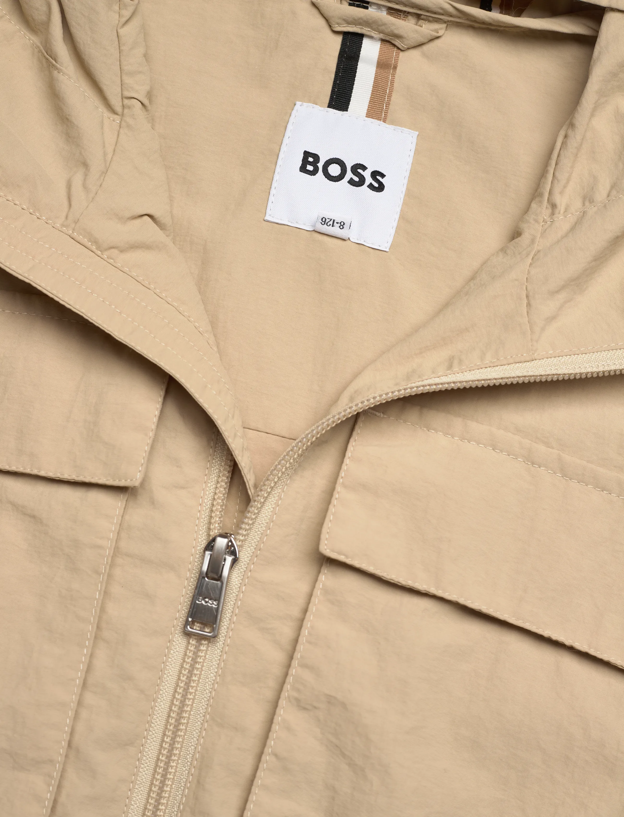 BOSS - HOODED WINDBREAKER - windjacken - stone - 2