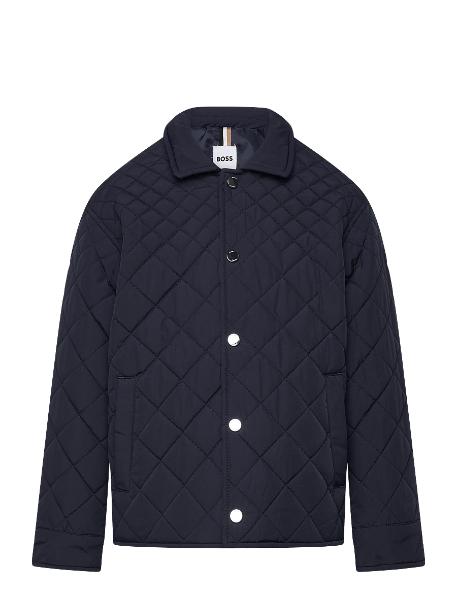 BOSS - JACKET - dygsniuotosios striukės - navy - 0