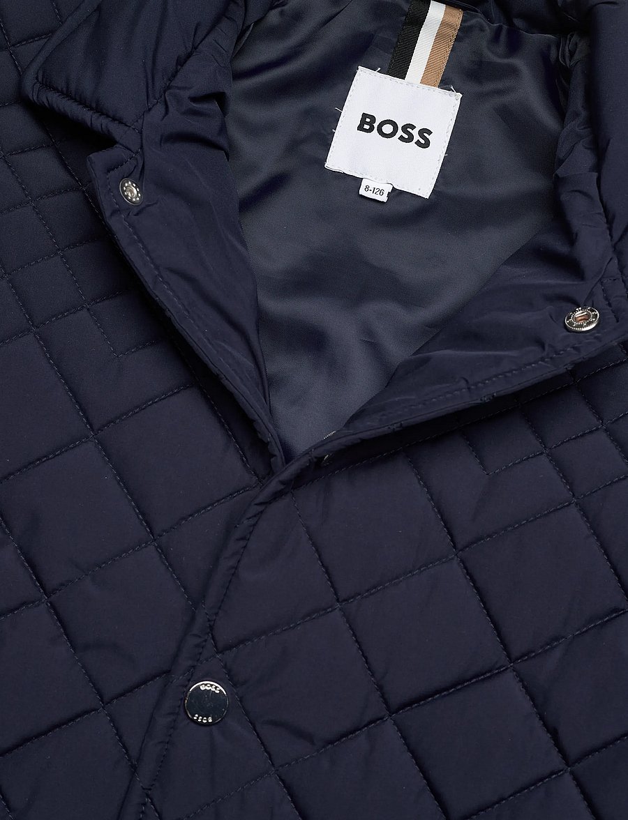 BOSS - JACKET - dygsniuotosios striukės - navy - 2