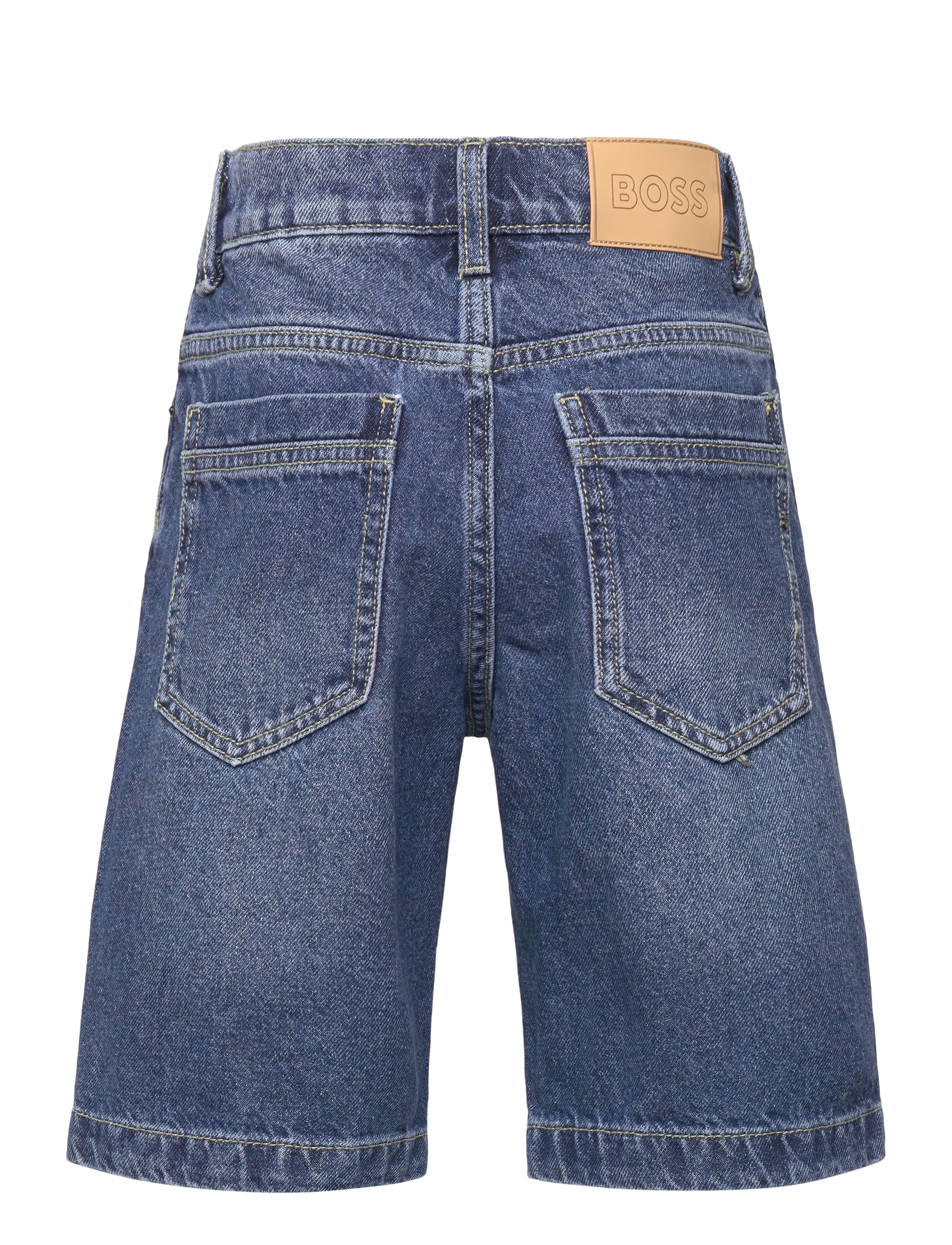 BOSS - DENIM SHORTS - lühikesed teksapüksid - double stone + brush - 1