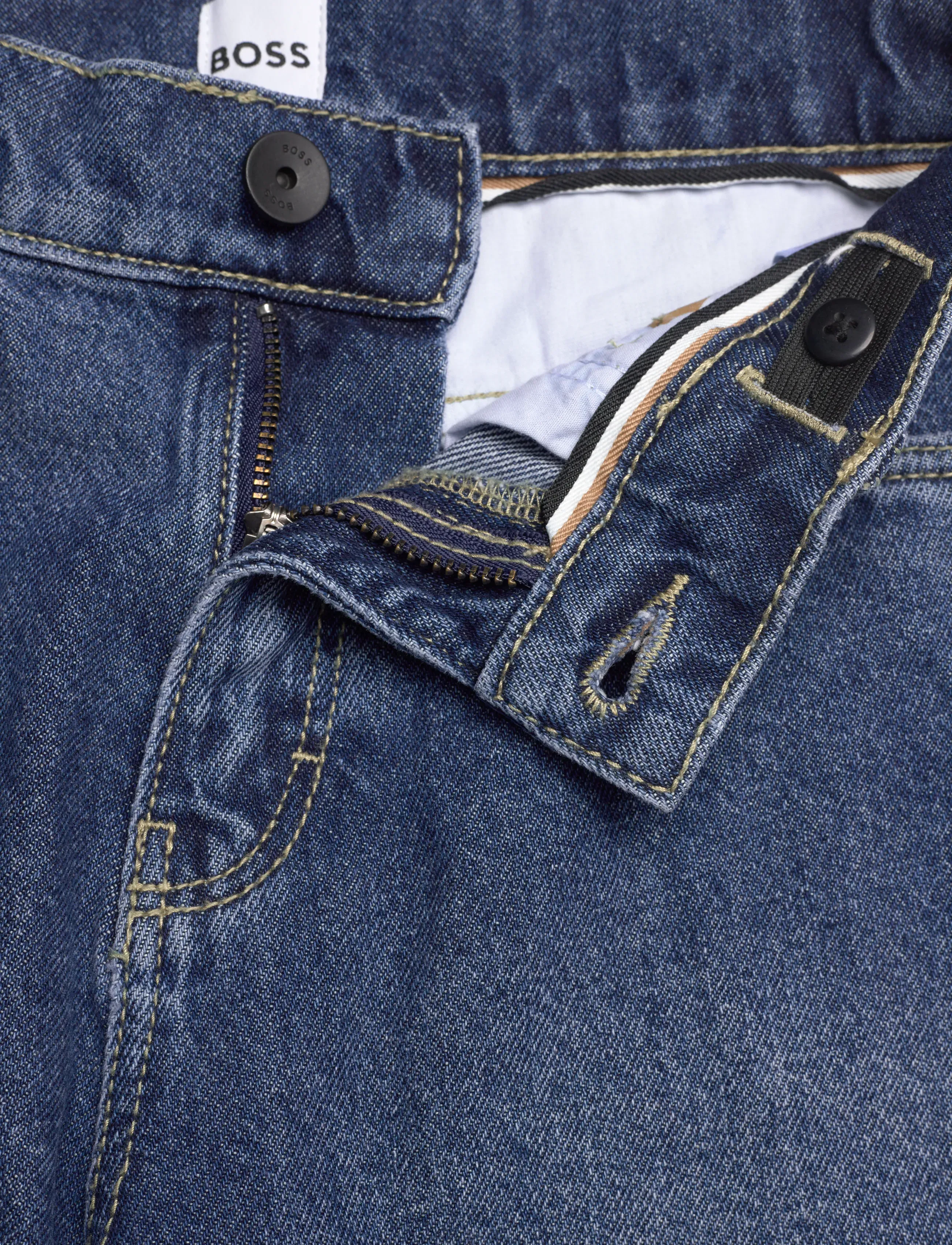 BOSS - DENIM SHORTS - lühikesed teksapüksid - double stone + brush - 3