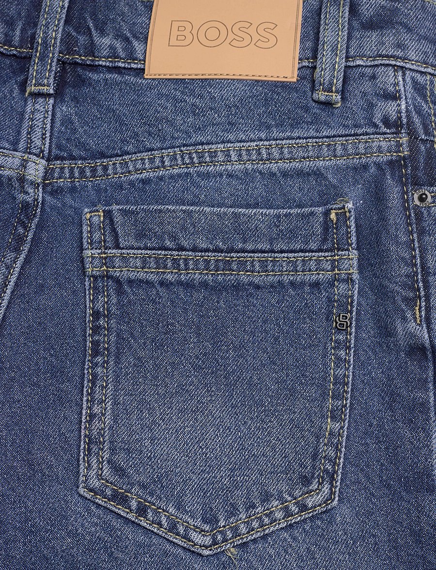 BOSS - DENIM SHORTS - jeansshorts - double stone + brush - 4