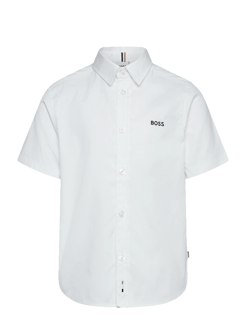 BOSS - SHORT SLEEVE SHIRT - kortærmede skjorter - white black - 0
