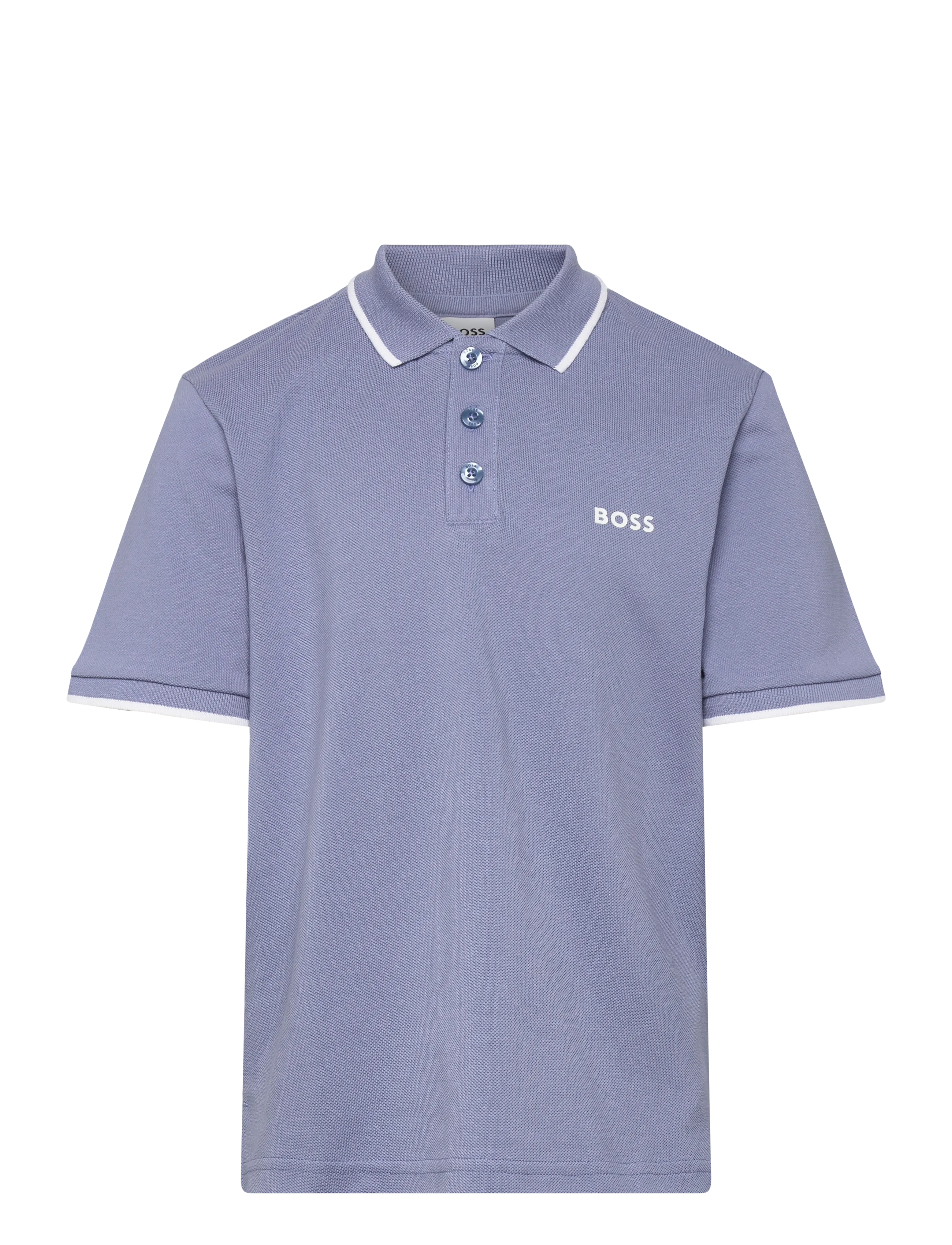 BOSS Short Sleeve Polo, 164, Polo Shirts, Blau - Short-sleeved Kinder
