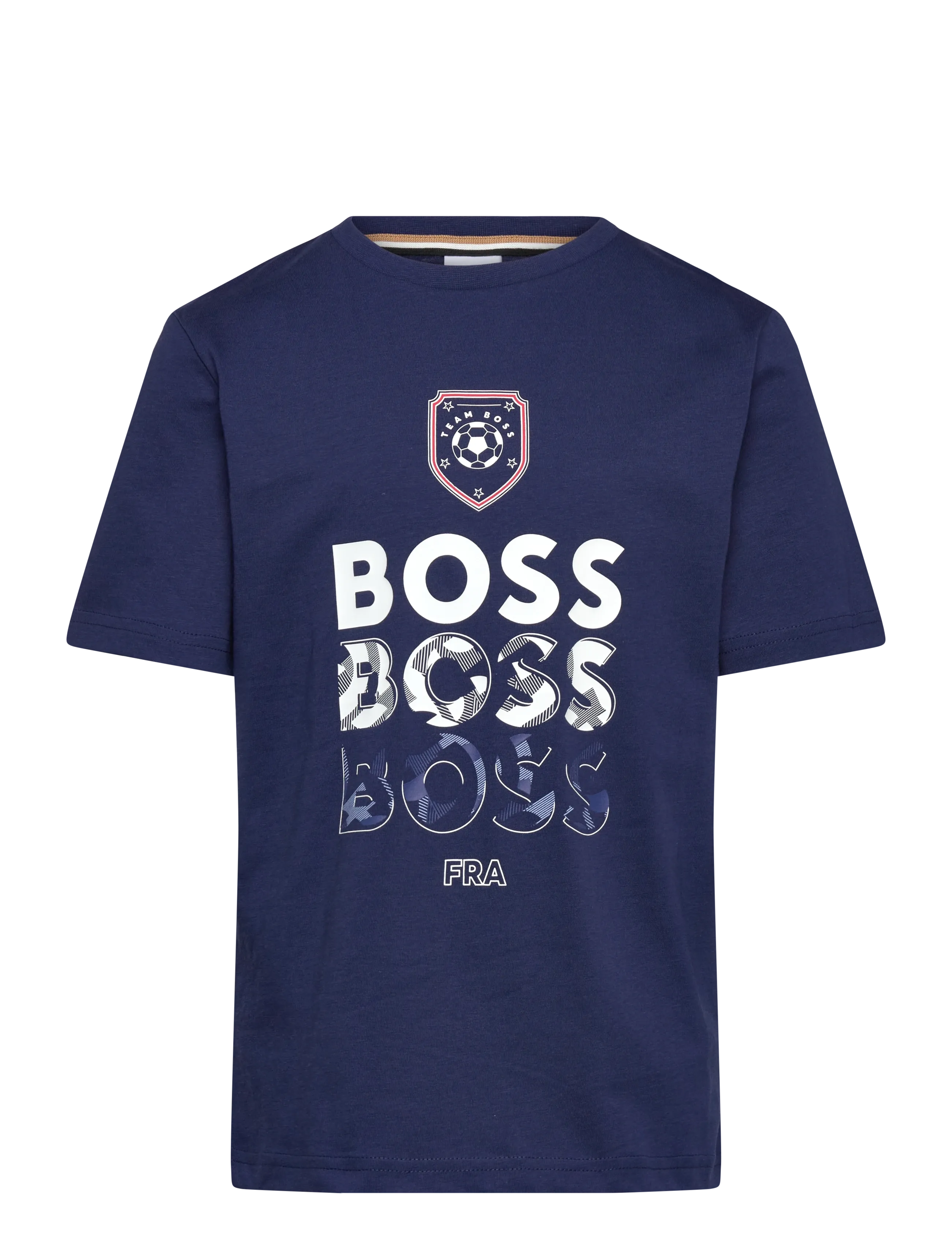 BOSS Short Sleeves Tee-Shirt, 104, T-shirts, Marineblau - Short-sleeved, Kinder