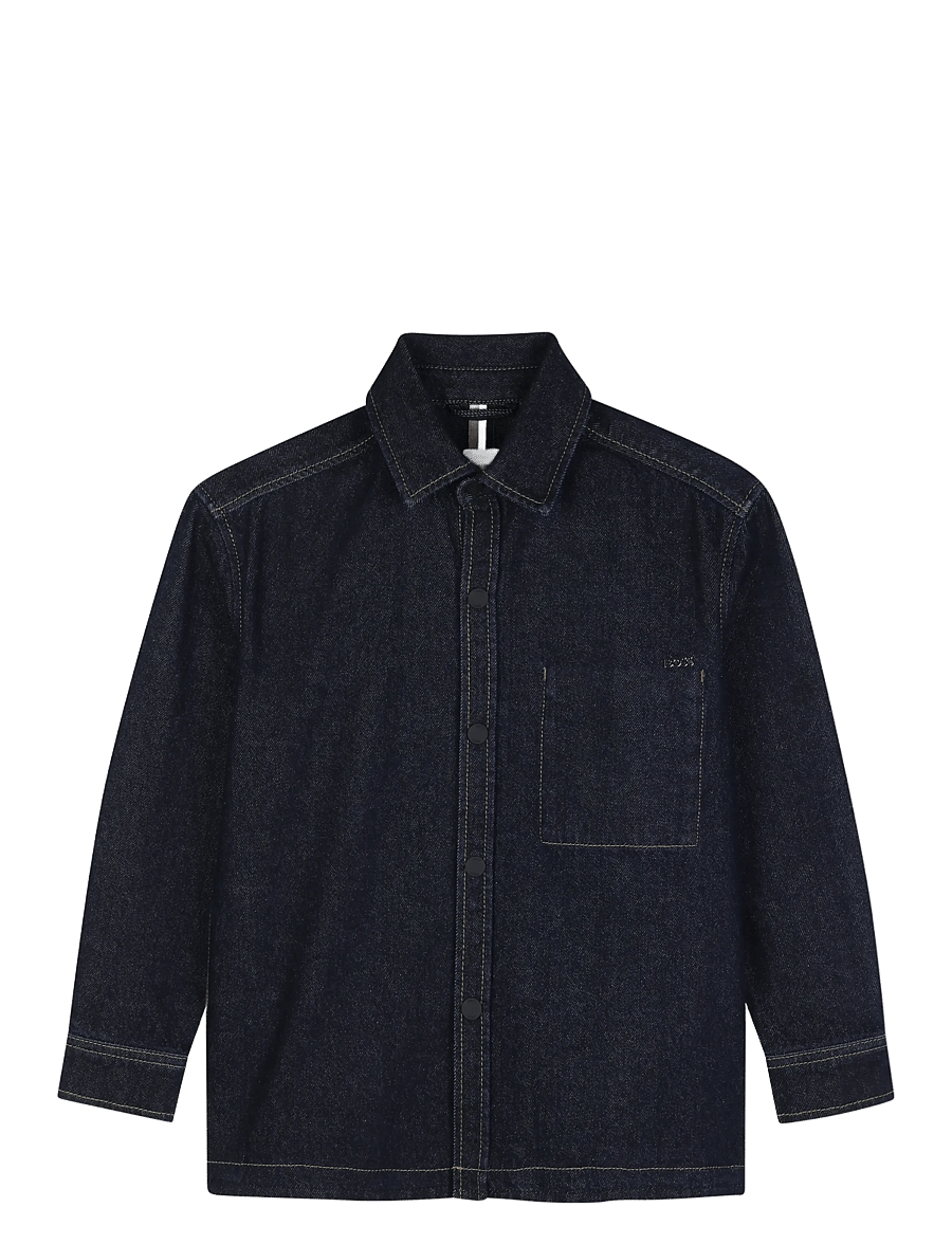 BOSS - LONG SLEEVED DENIM SHIRT - langärmlige hemden - raw denim - 1
