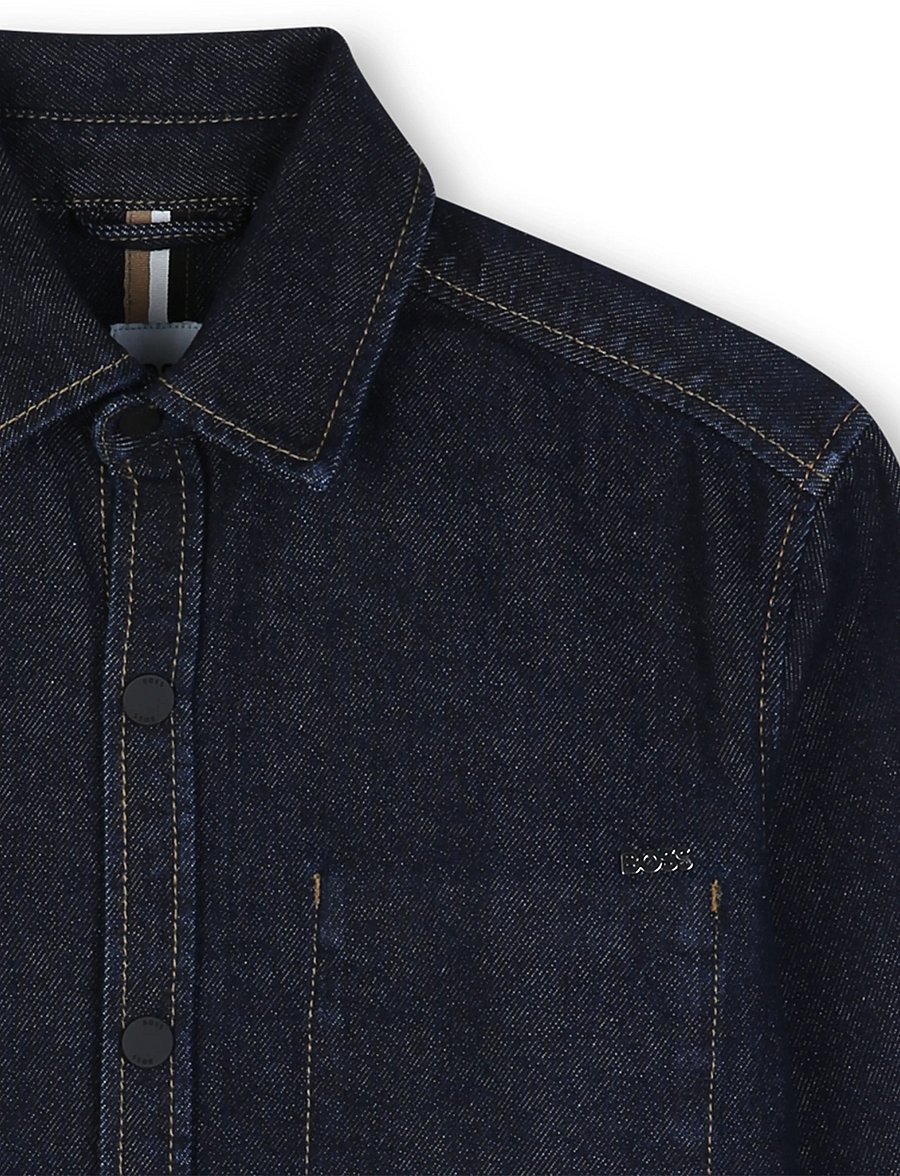BOSS - LONG SLEEVED DENIM SHIRT - langärmlige hemden - raw denim - 3