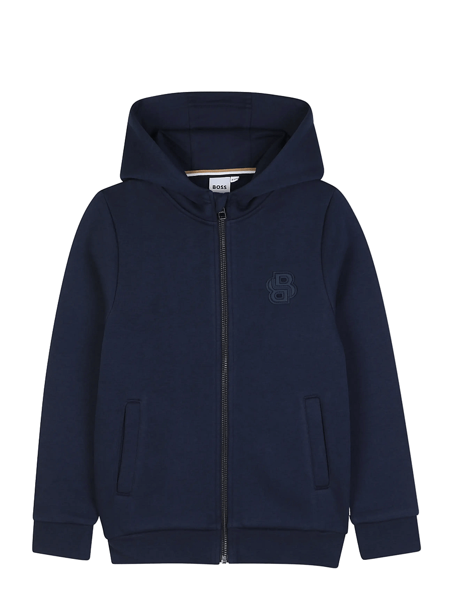 BOSS - HOODED CARDIGAN - fliisjakid - navy - 1