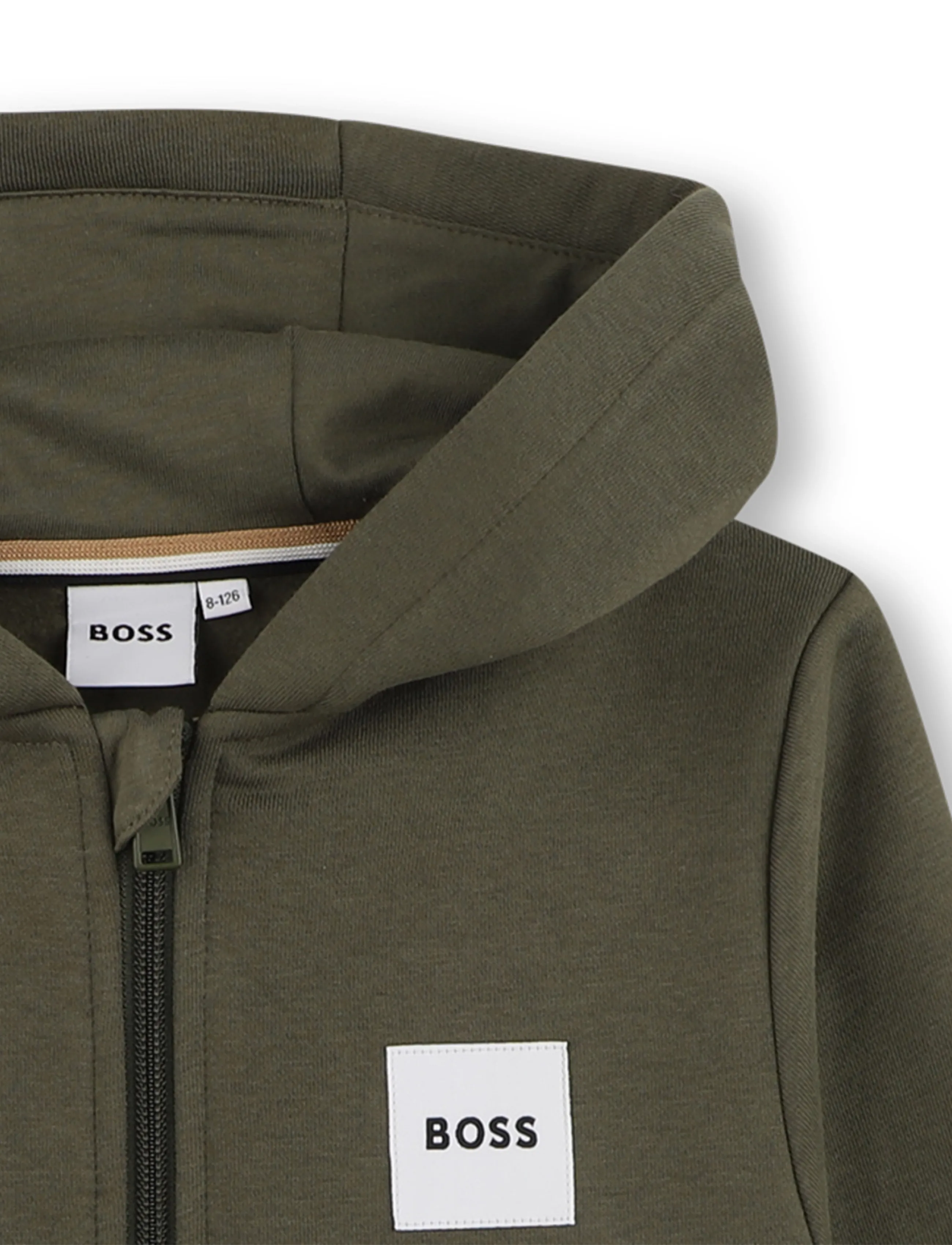 BOSS - CARDIGAN SUIT - fliisjakid - olive night - 3