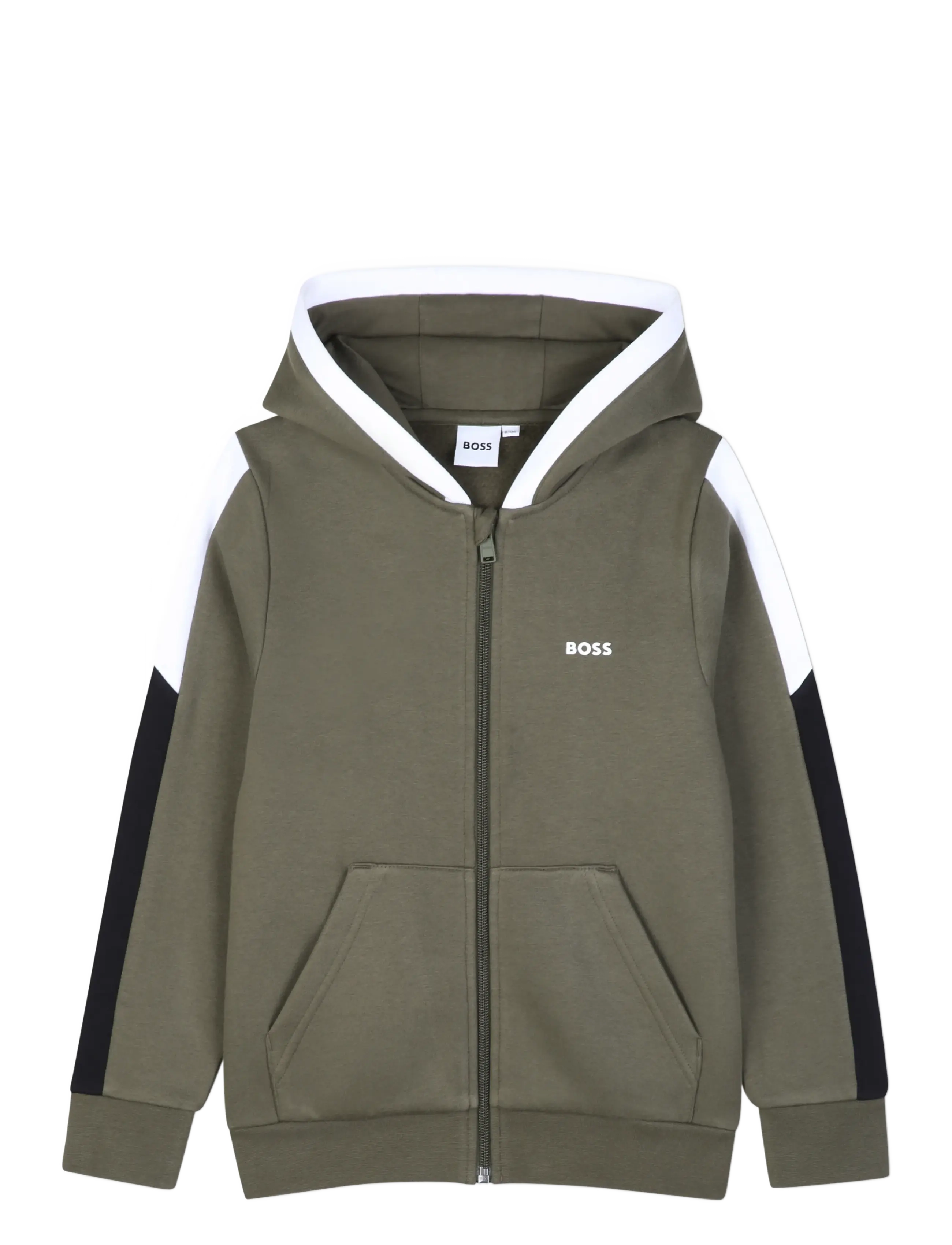 BOSS HOODED CARDIGAN - Fliisid - OLIVE NIGHT / khaki/green