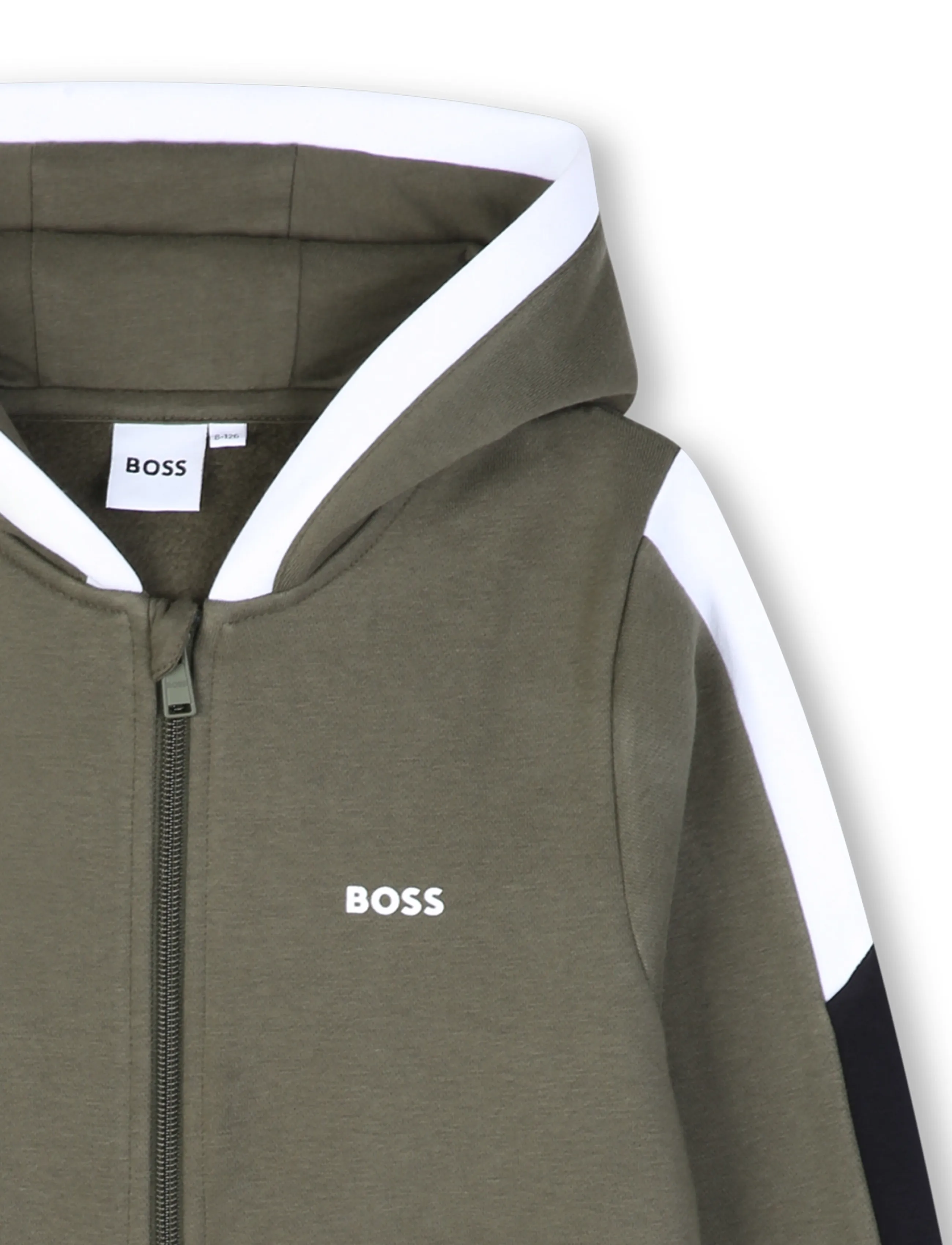 BOSS - HOODED CARDIGAN - fliisjakid - olive night - 2