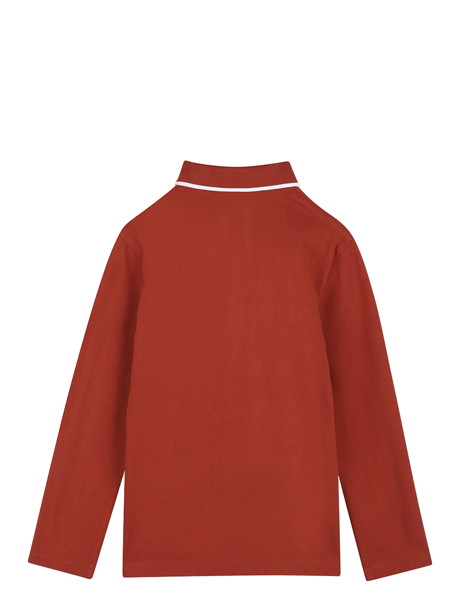 BOSS - LONG SLEEVE POLO - langärmelig poloshirt - crimson - 1