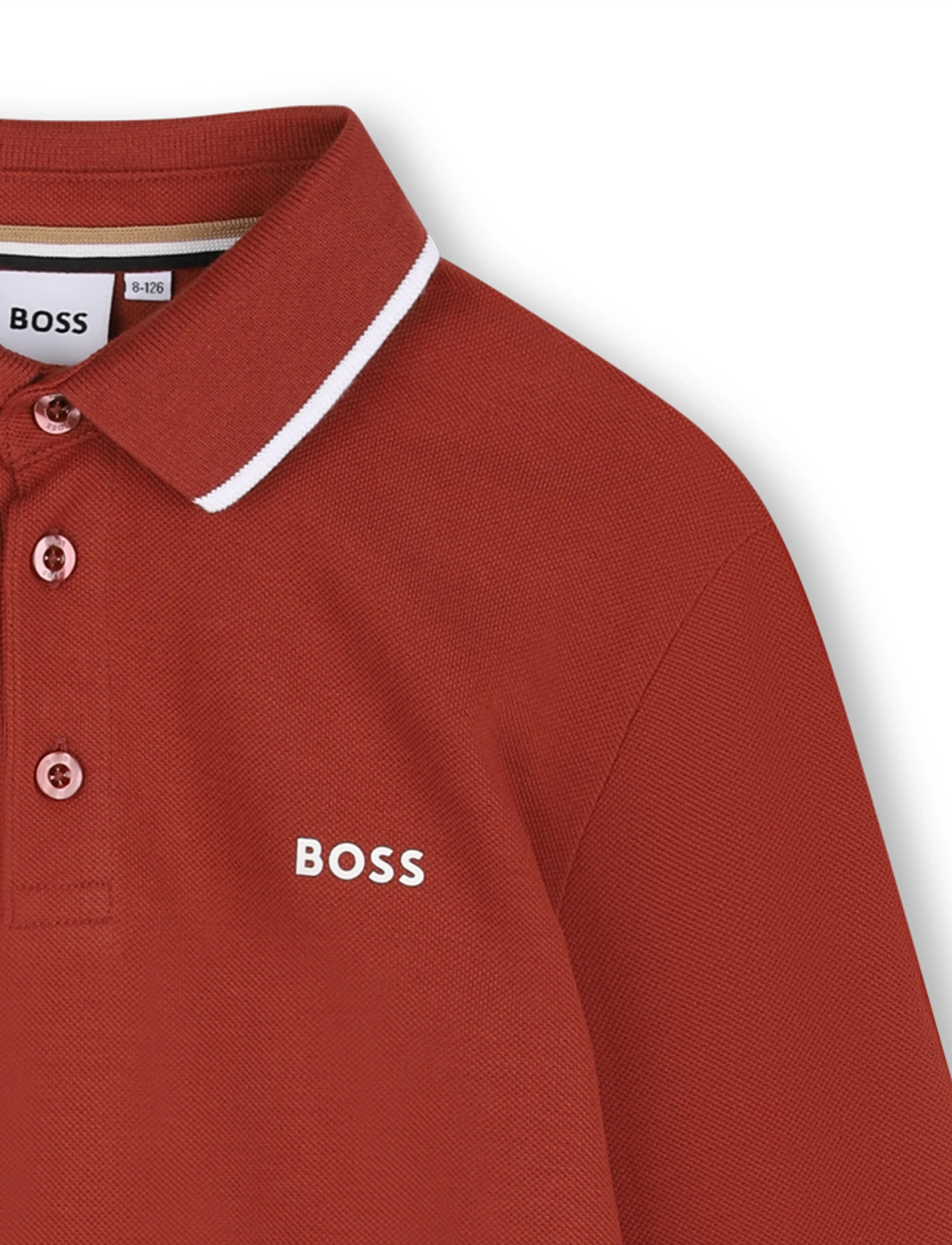 BOSS - LONG SLEEVE POLO - pikkade varrukatega polod - crimson - 2