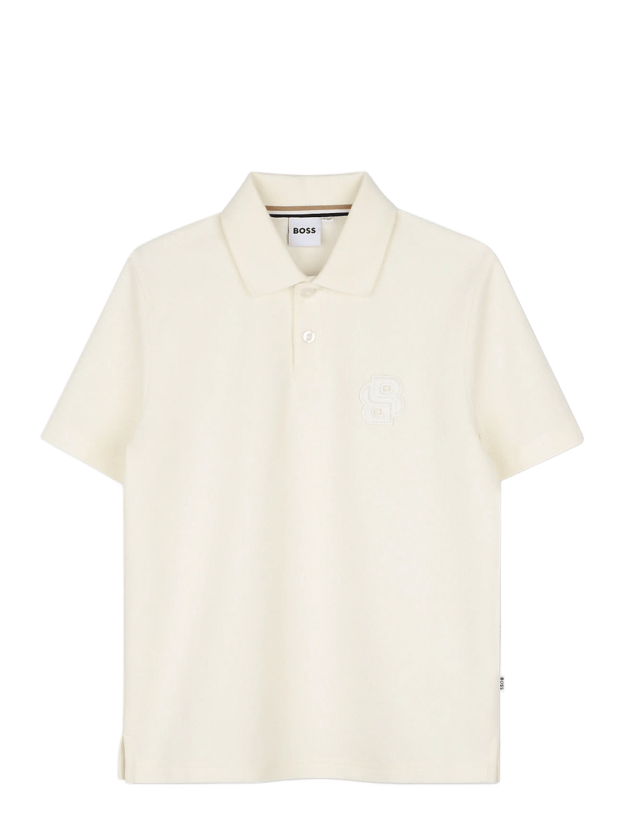 BOSS - SHORT SLEEVE POLO - krótki rękaw - ivory - 1