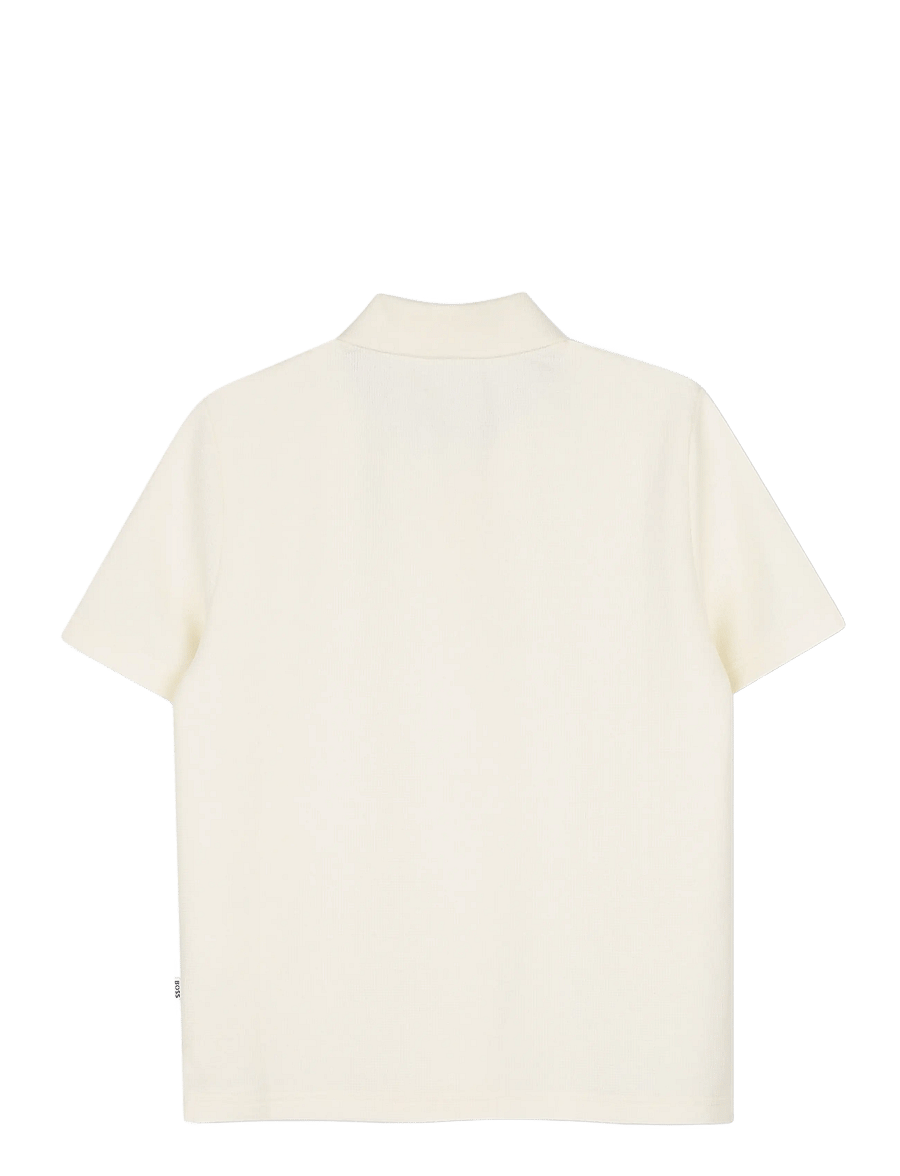 BOSS - SHORT SLEEVE POLO - krótki rękaw - ivory - 2
