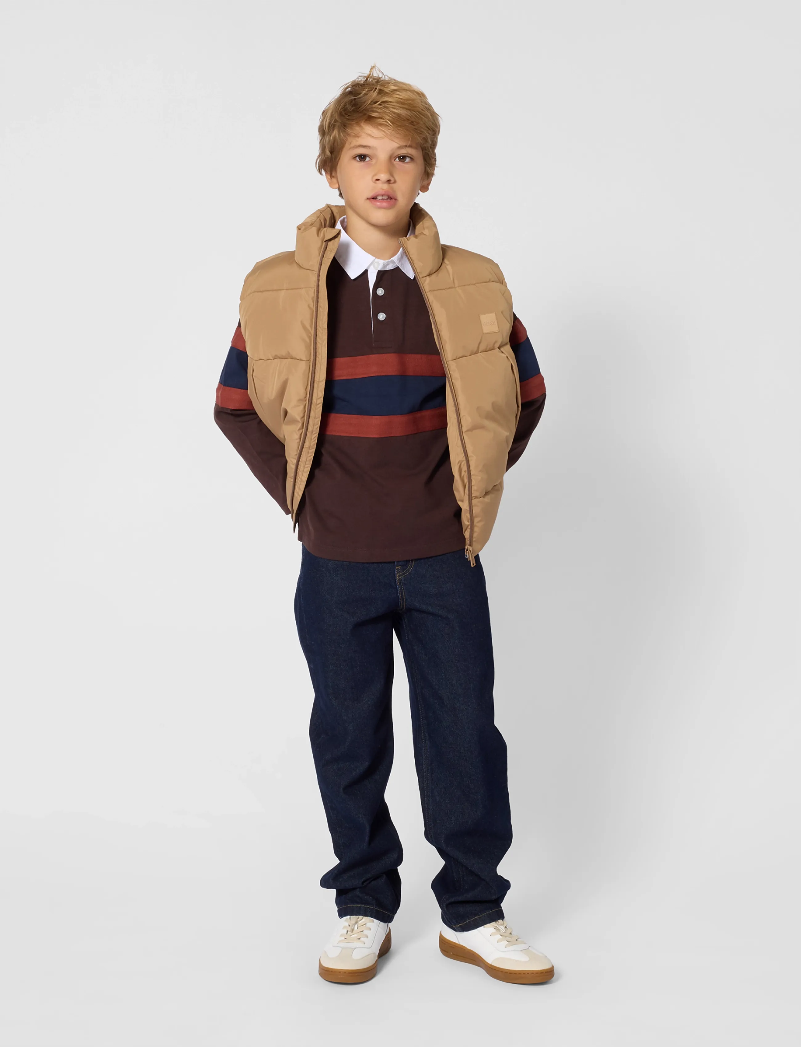 BOSS - LONG SLEEVE POLO - langärmelig poloshirt - brown - 3