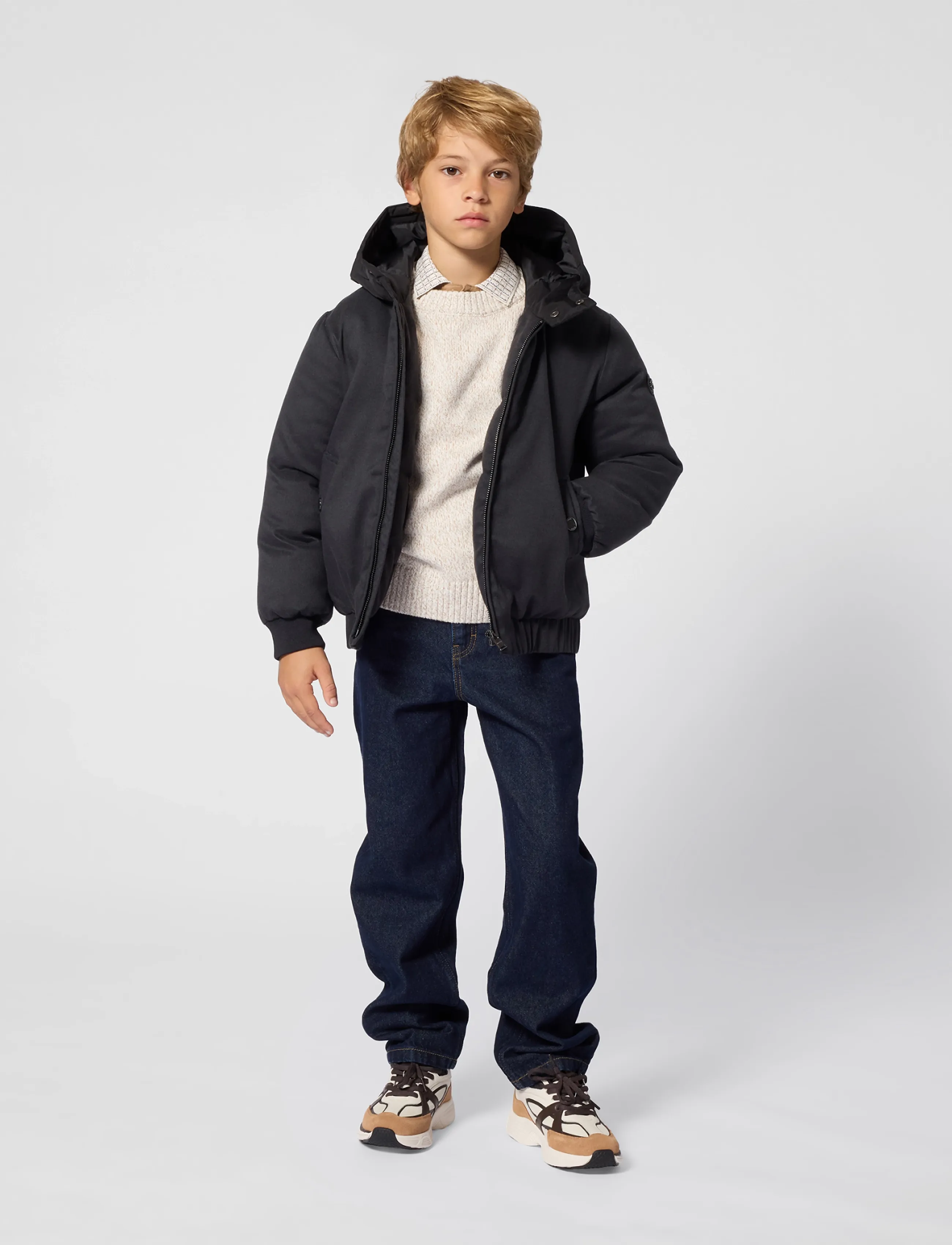 BOSS PULLOVER - Kudumid - IVORY / cream