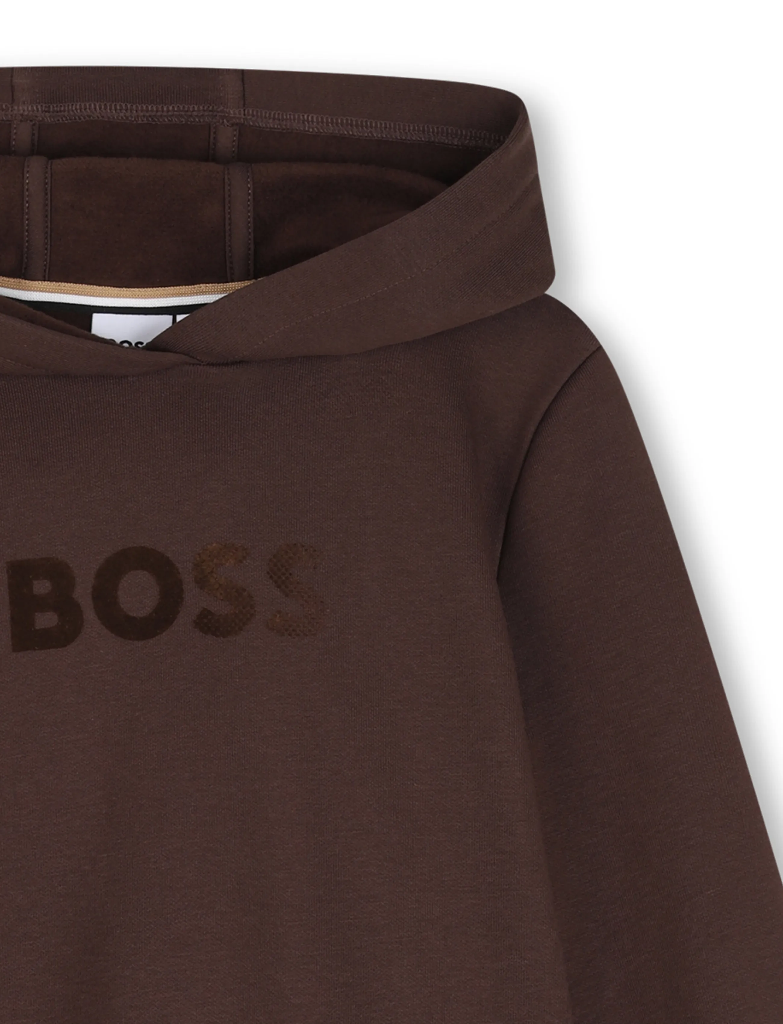 BOSS - HOODED SWEATSHIRT - kapuzenpullover - brown - 3
