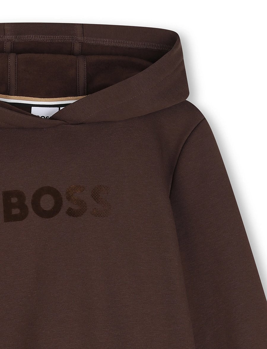 BOSS - HOODED SWEATSHIRT - kapuzenpullover - brown - 3