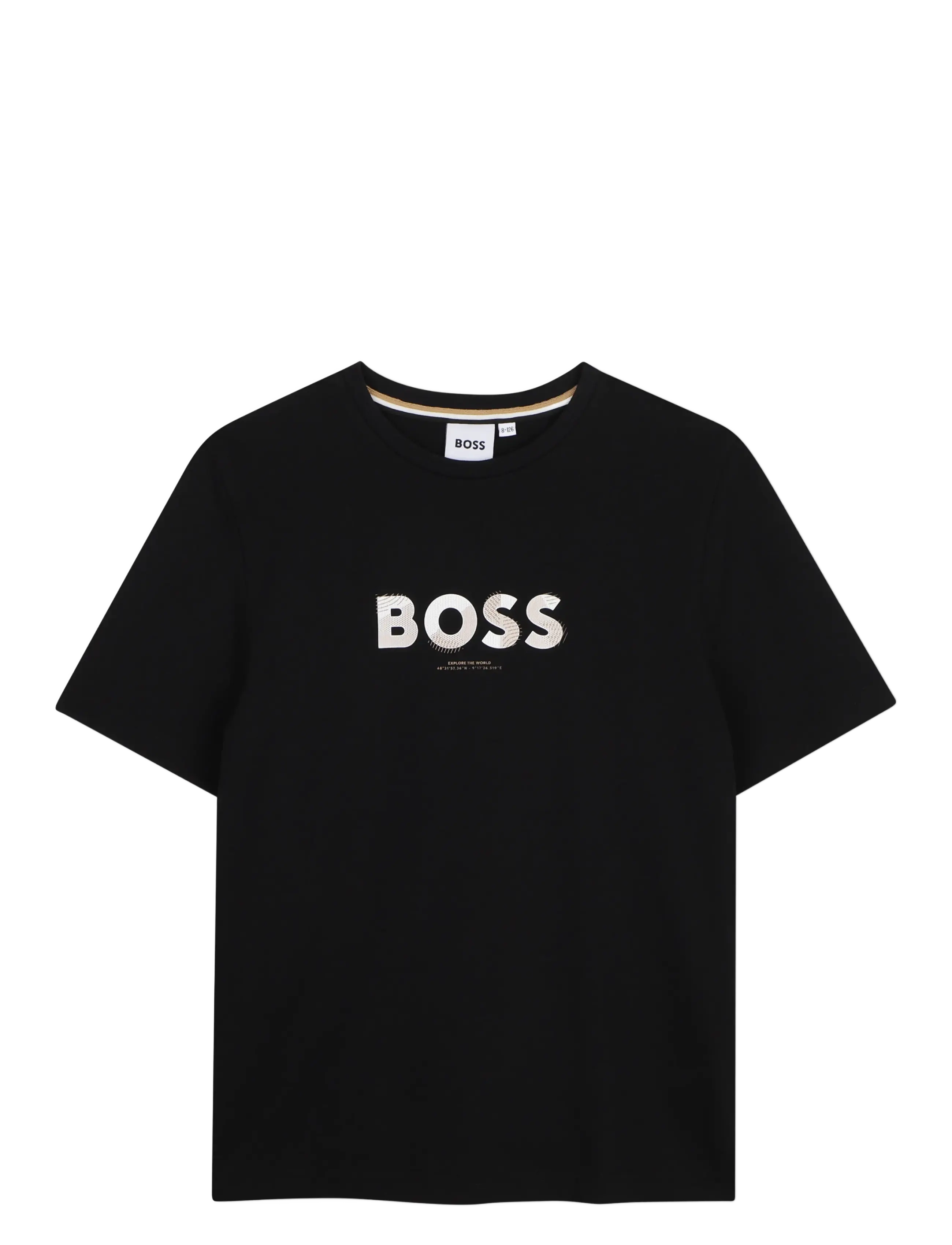 BOSS Short Sleeves Tee-Shirt, 116, Black, T-Shirts > Kortærmede, Børn