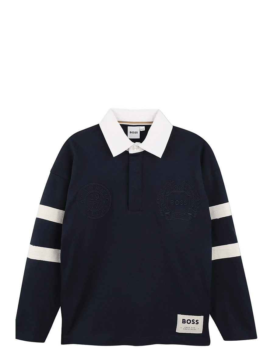 BOSS - LONG SLEEVE POLO - navy - 1