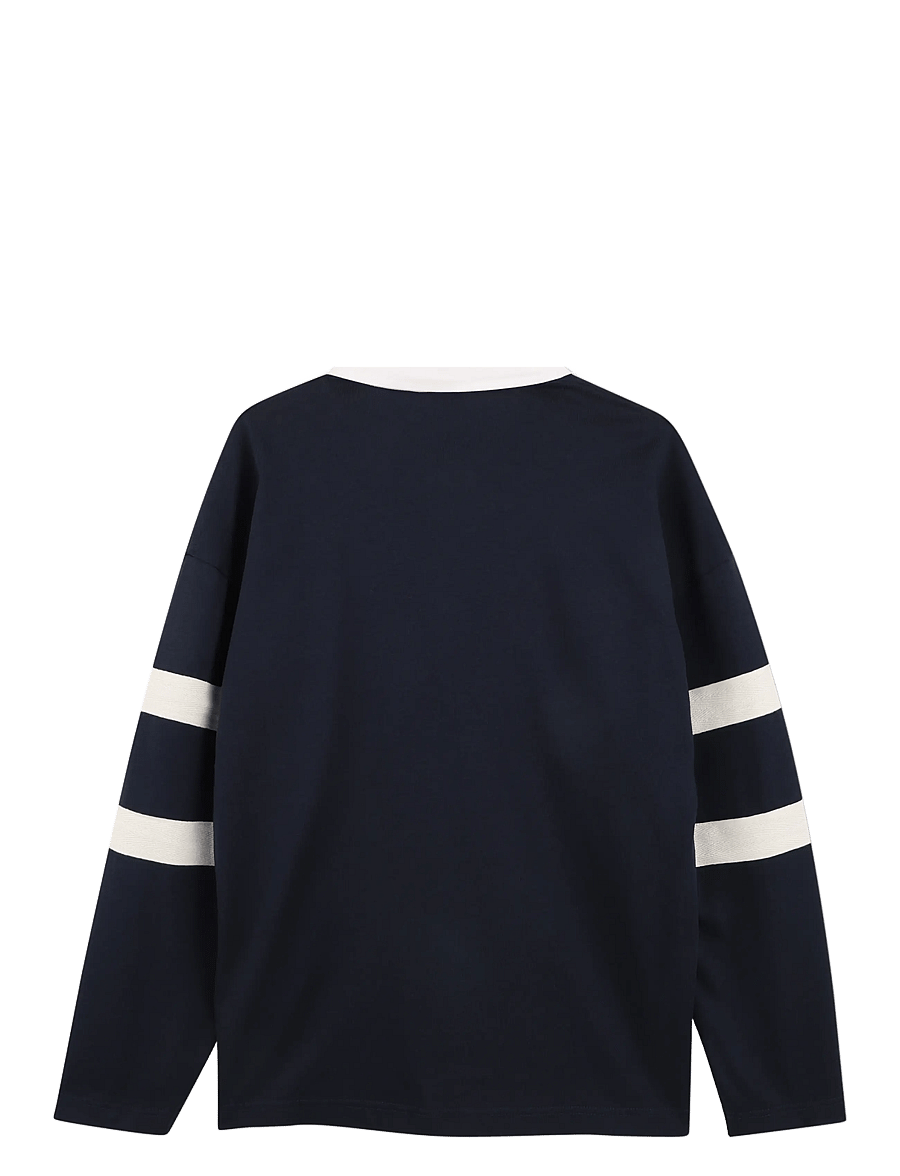 BOSS - LONG SLEEVE POLO - navy - 2